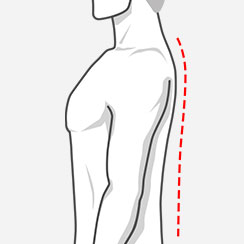 Arched / pronounced lower back