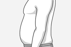 Moderately prominent