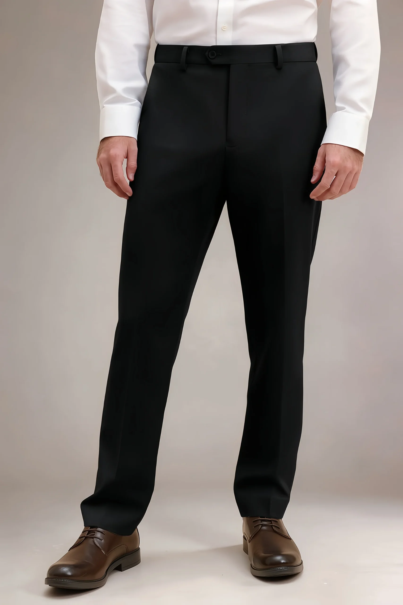 LILVS Jago suit jacket opened to reveal fully lined black interior with contrast white piping and branded inner pocket