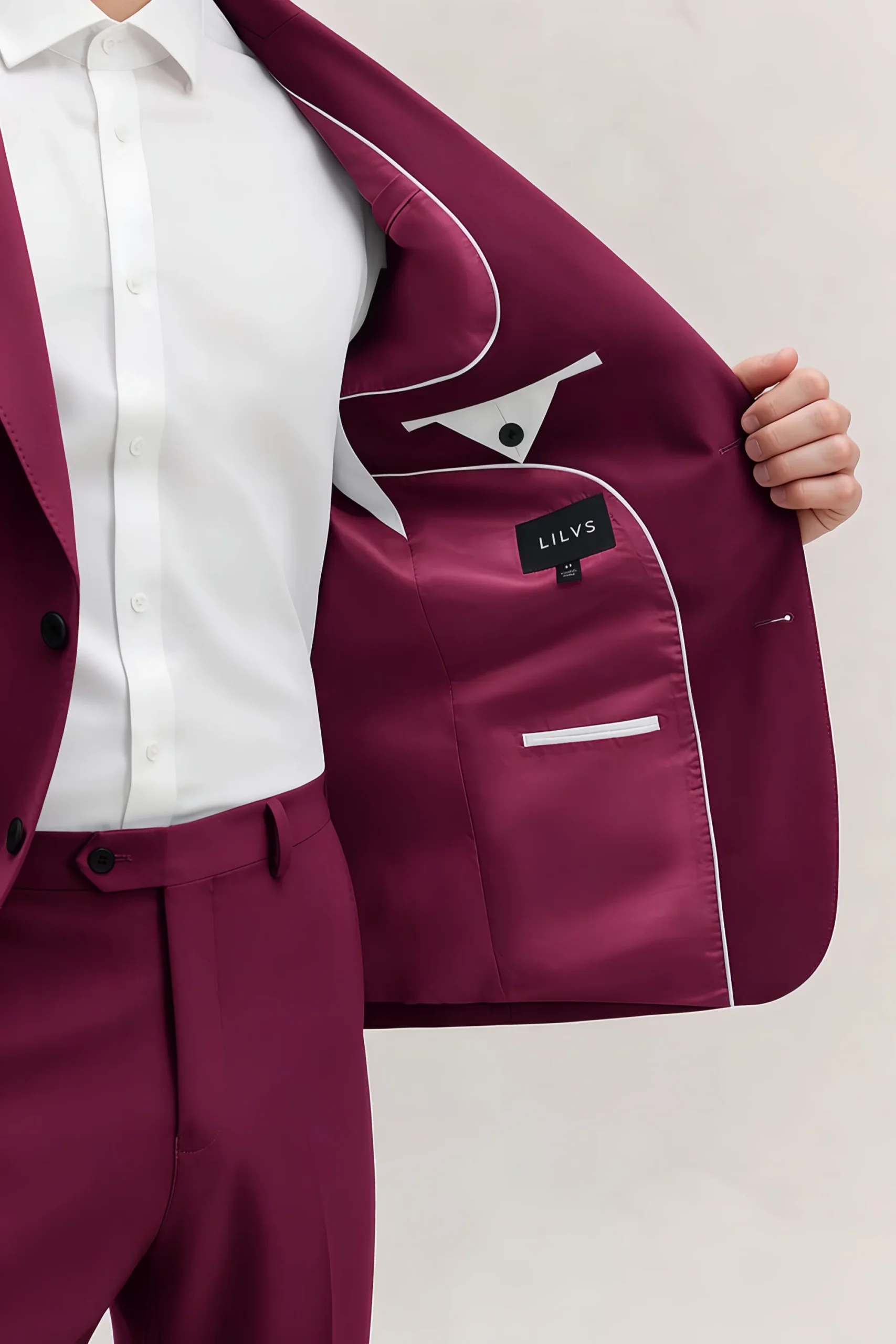 Jago Burgundy 3-Piece Suit - Image 10