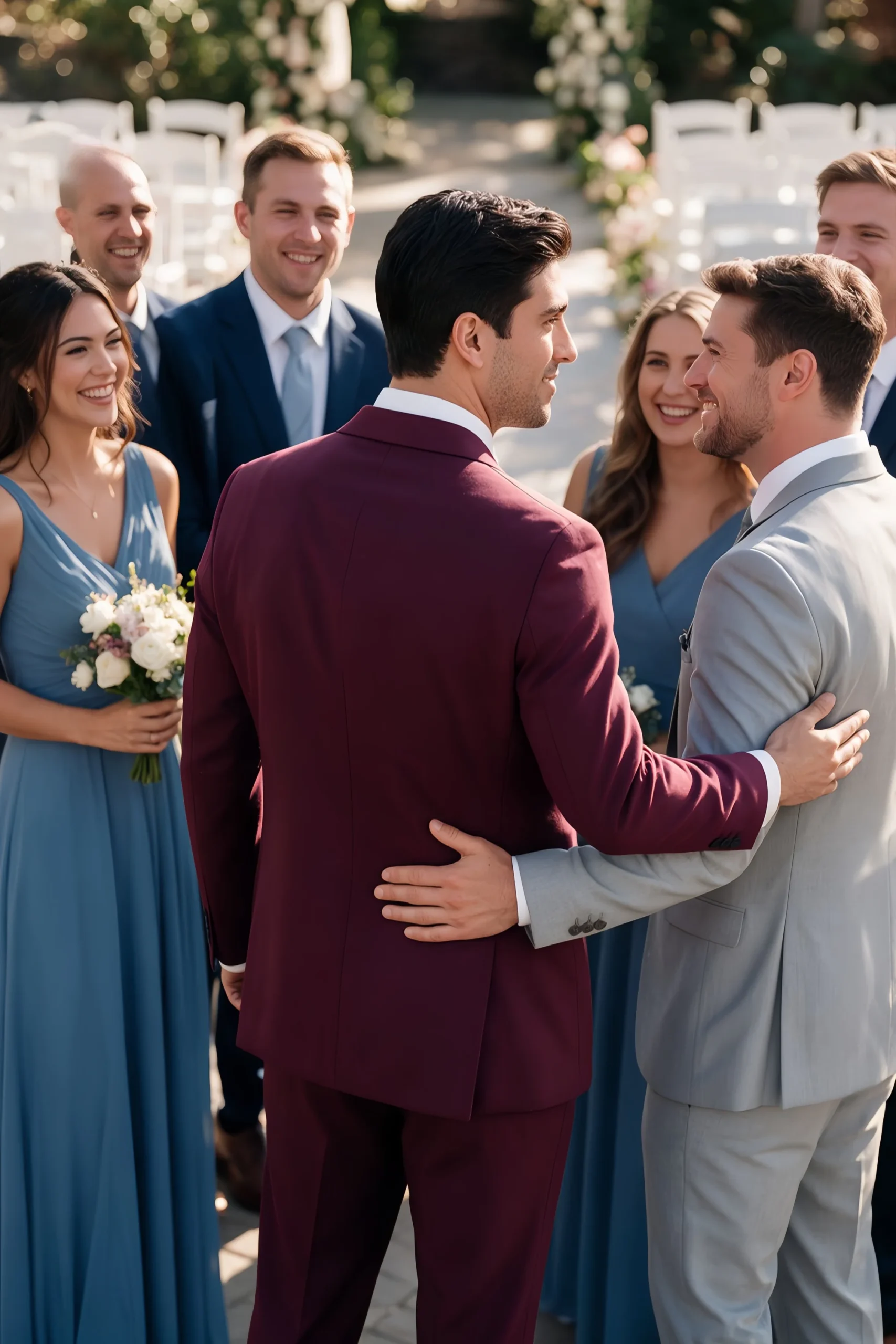 Jago Burgundy 3-Piece Suit - Image 3