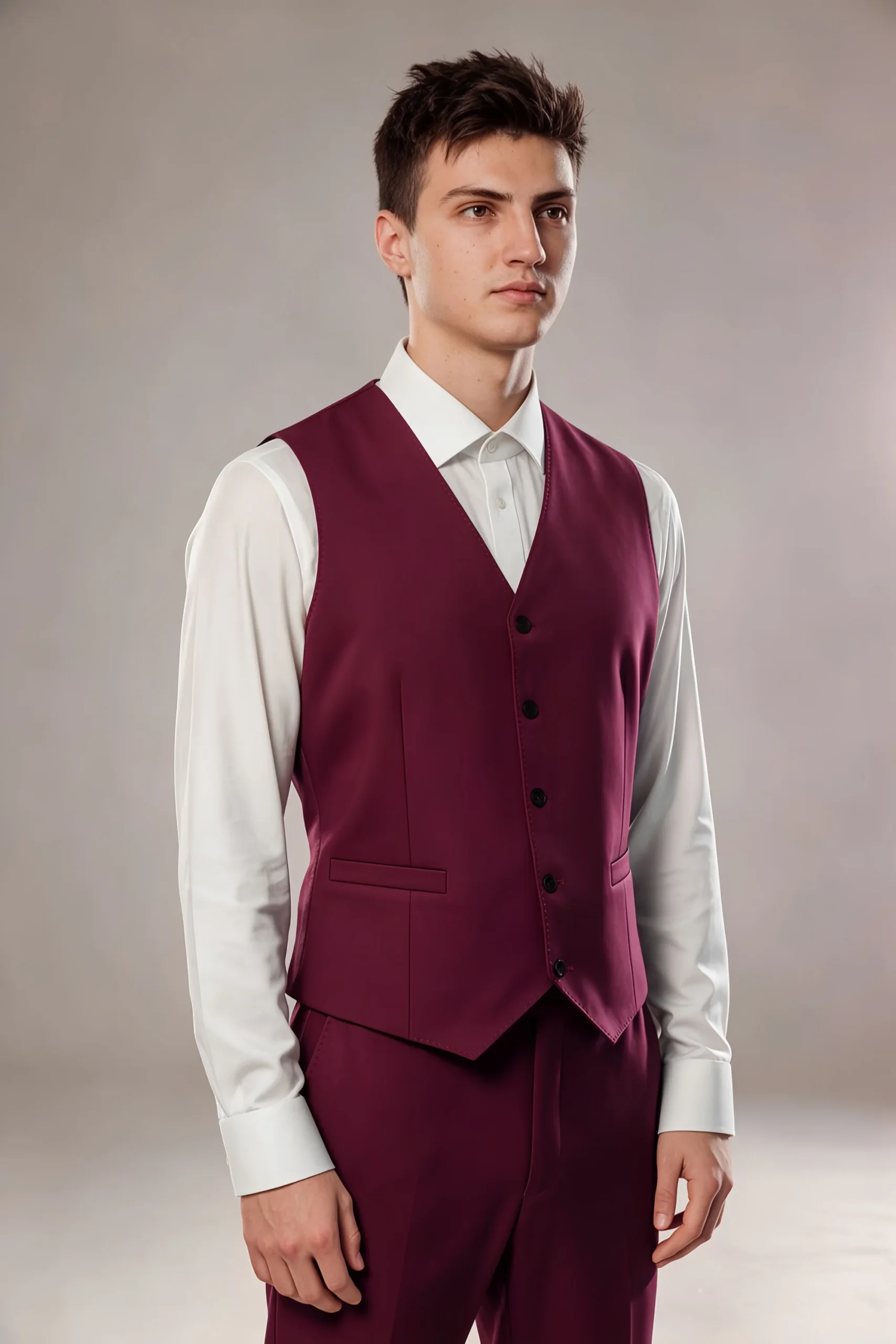 Jago Burgundy 3-Piece Suit - Image 9