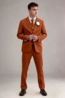 Jago Burnt Orange 3-Piece Suit