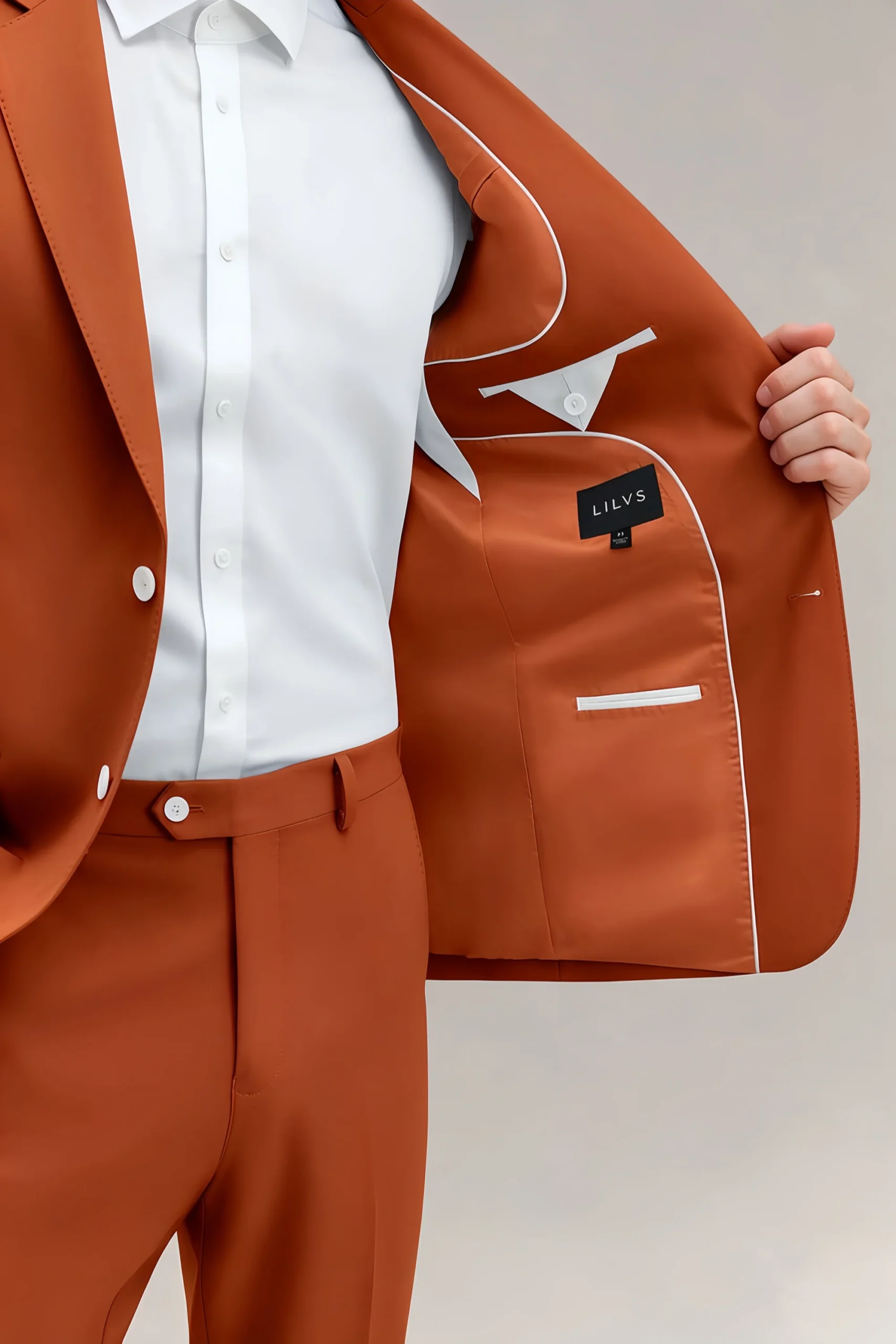 Jago Burnt Orange 3-Piece Suit - Image 10