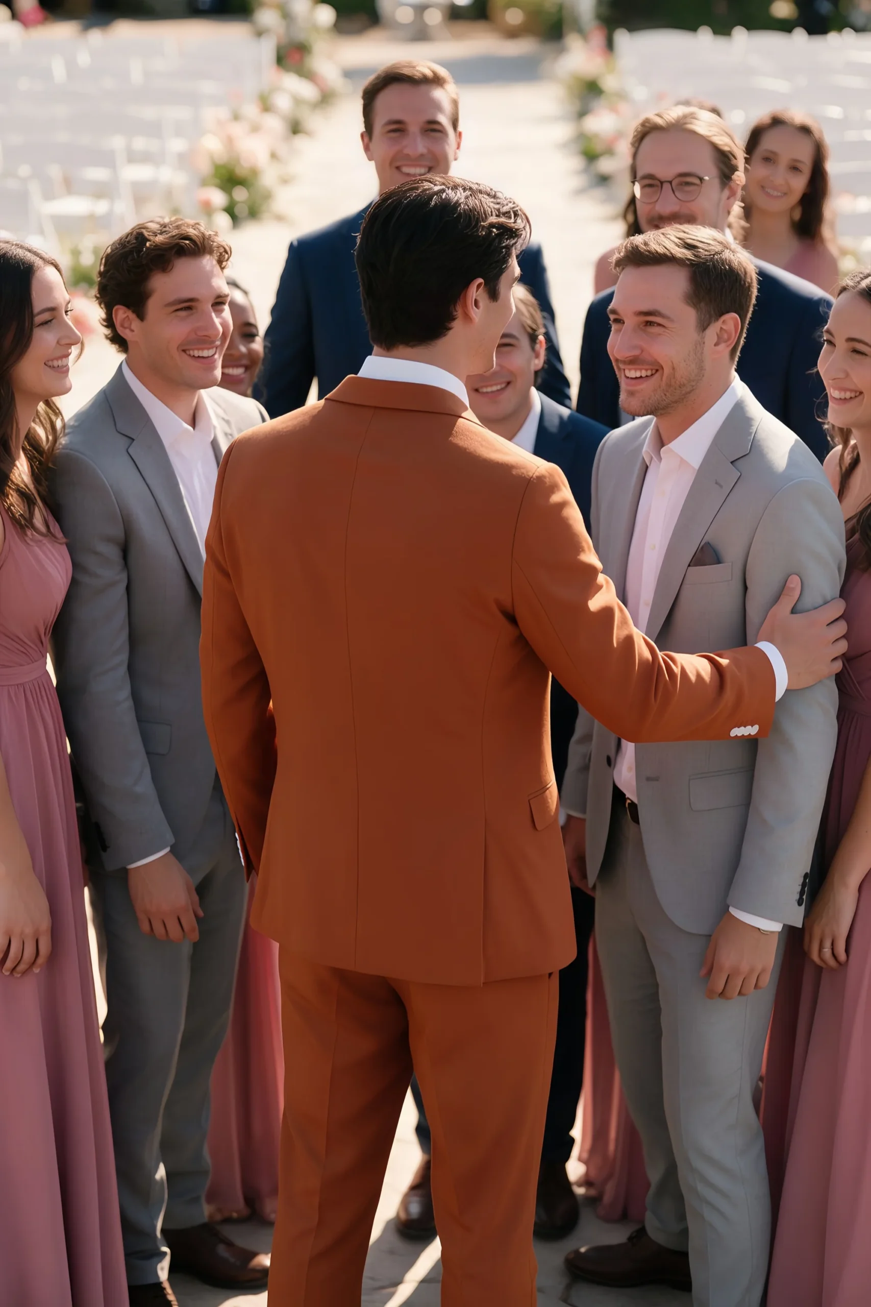 Jago Burnt Orange 3-Piece Suit - Image 3