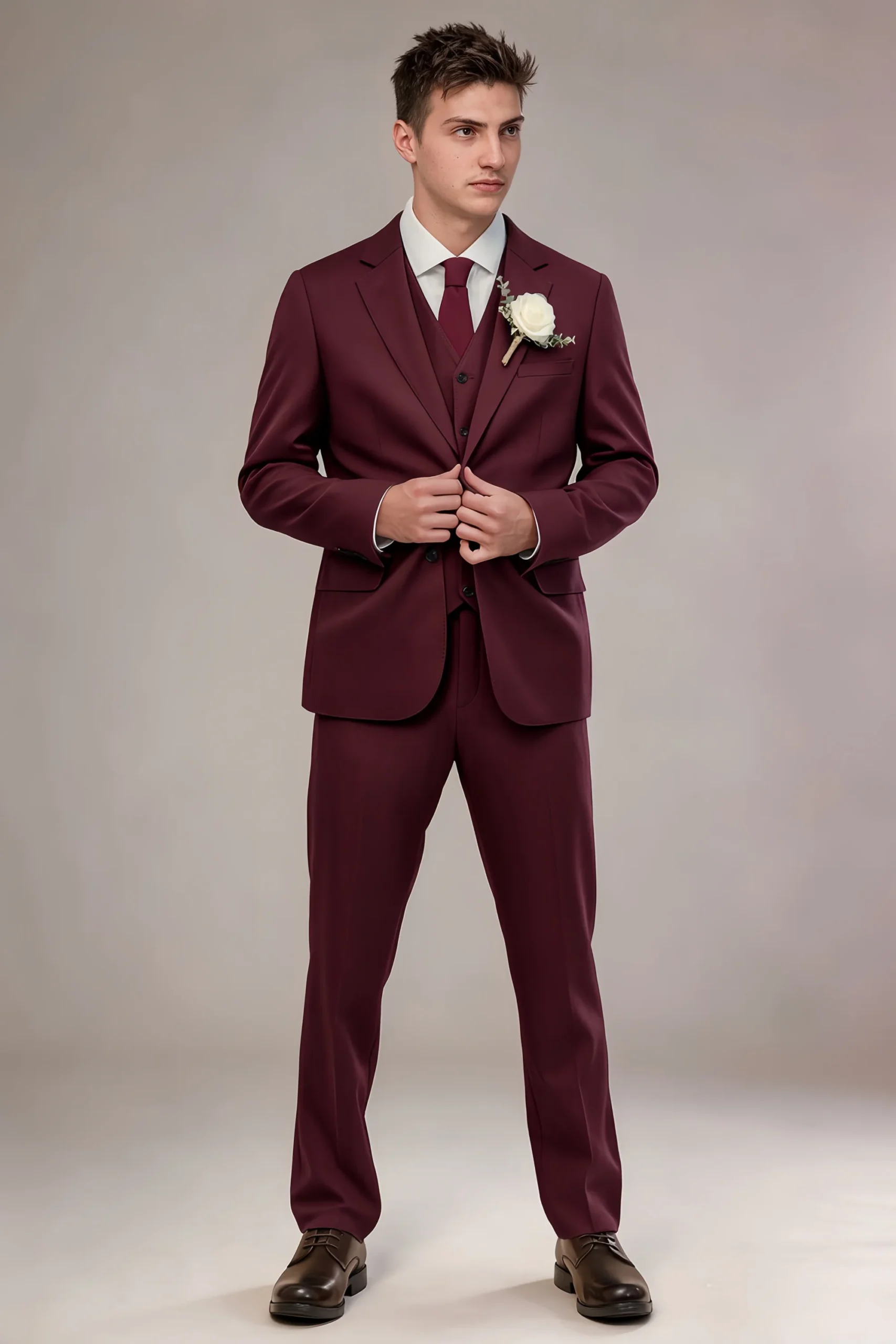 Jago Cabernet 3-Piece Suit - Image 4