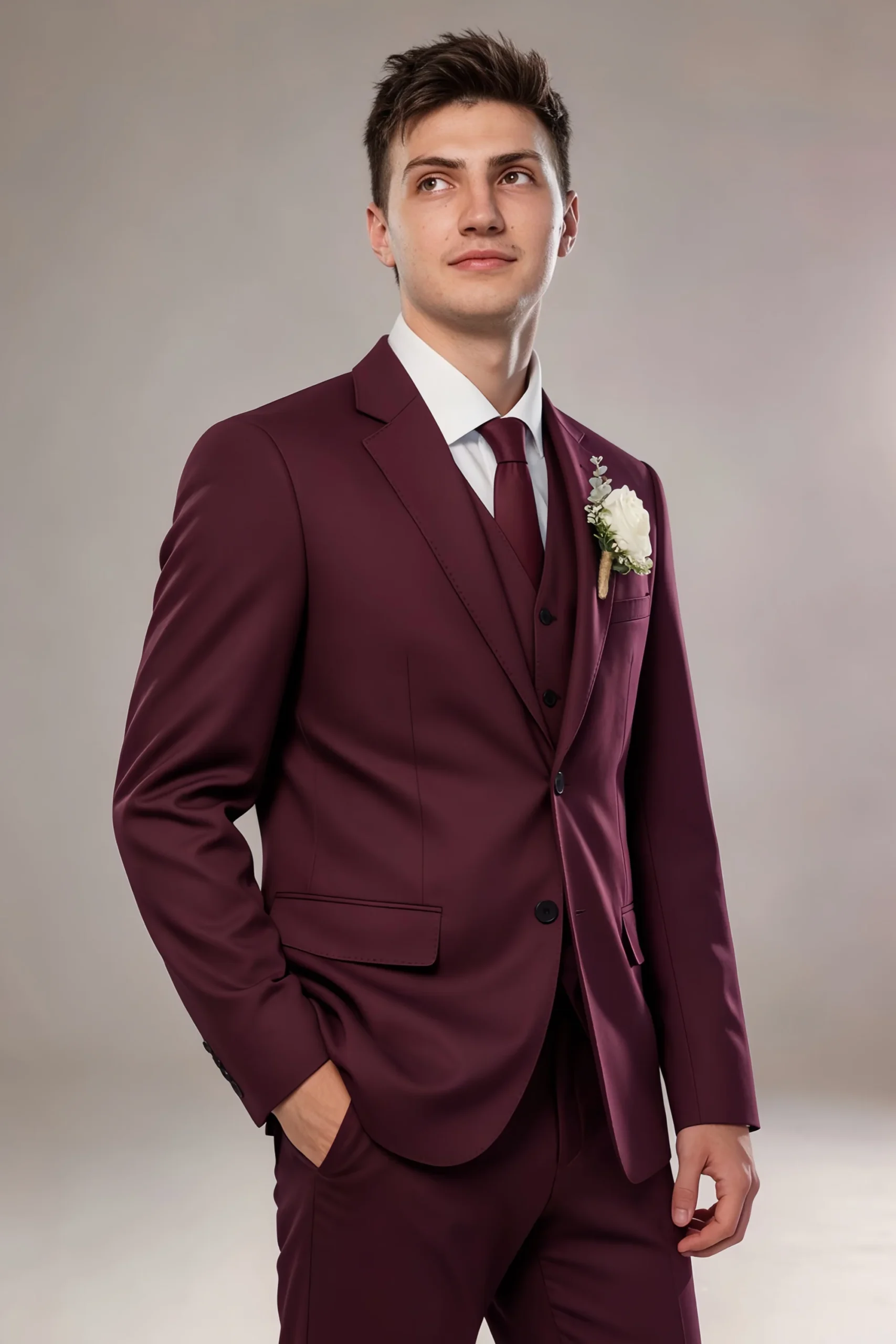 Jago Cabernet 3-Piece Suit - Image 7