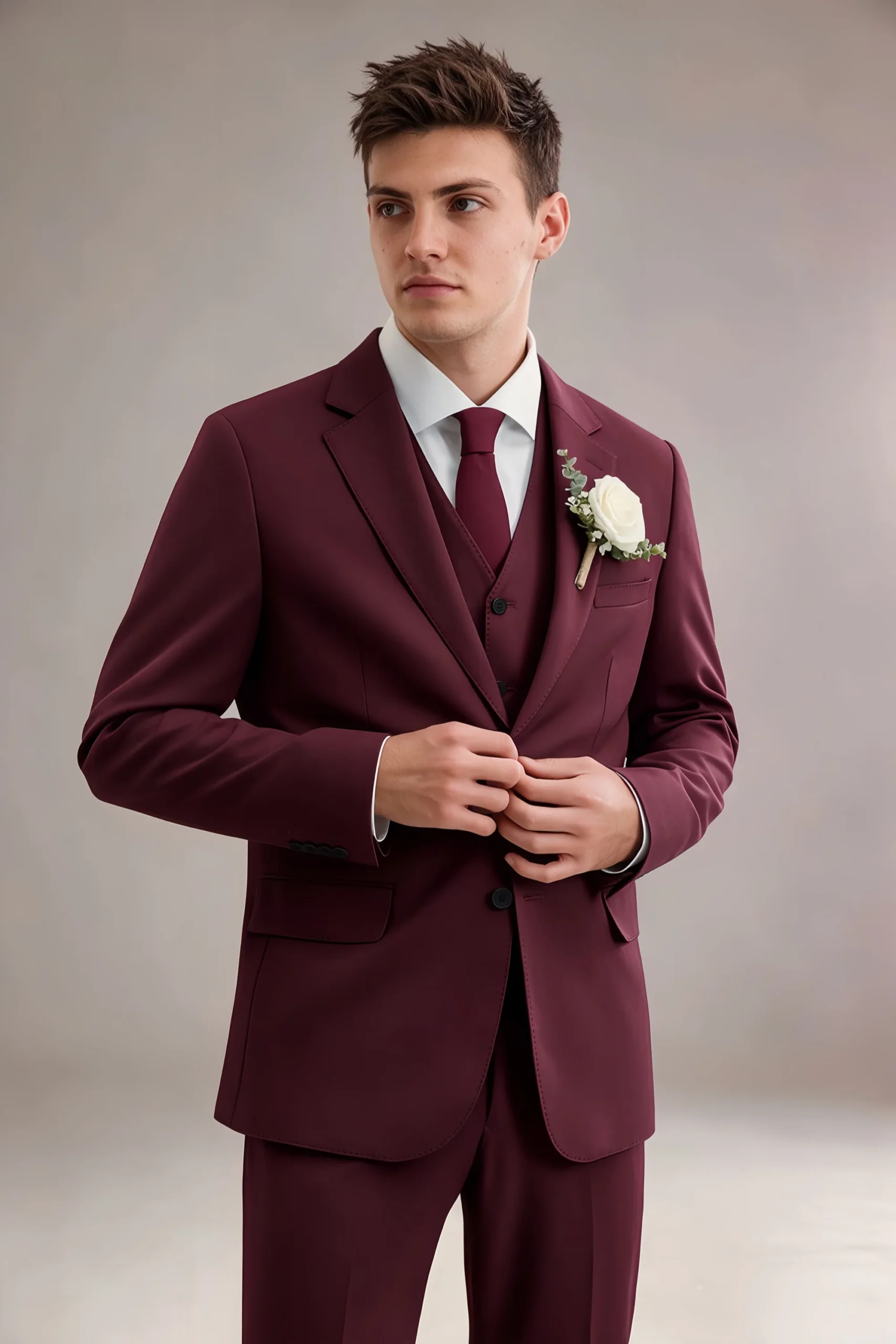 Jago Cabernet 3-Piece Suit - Image 8