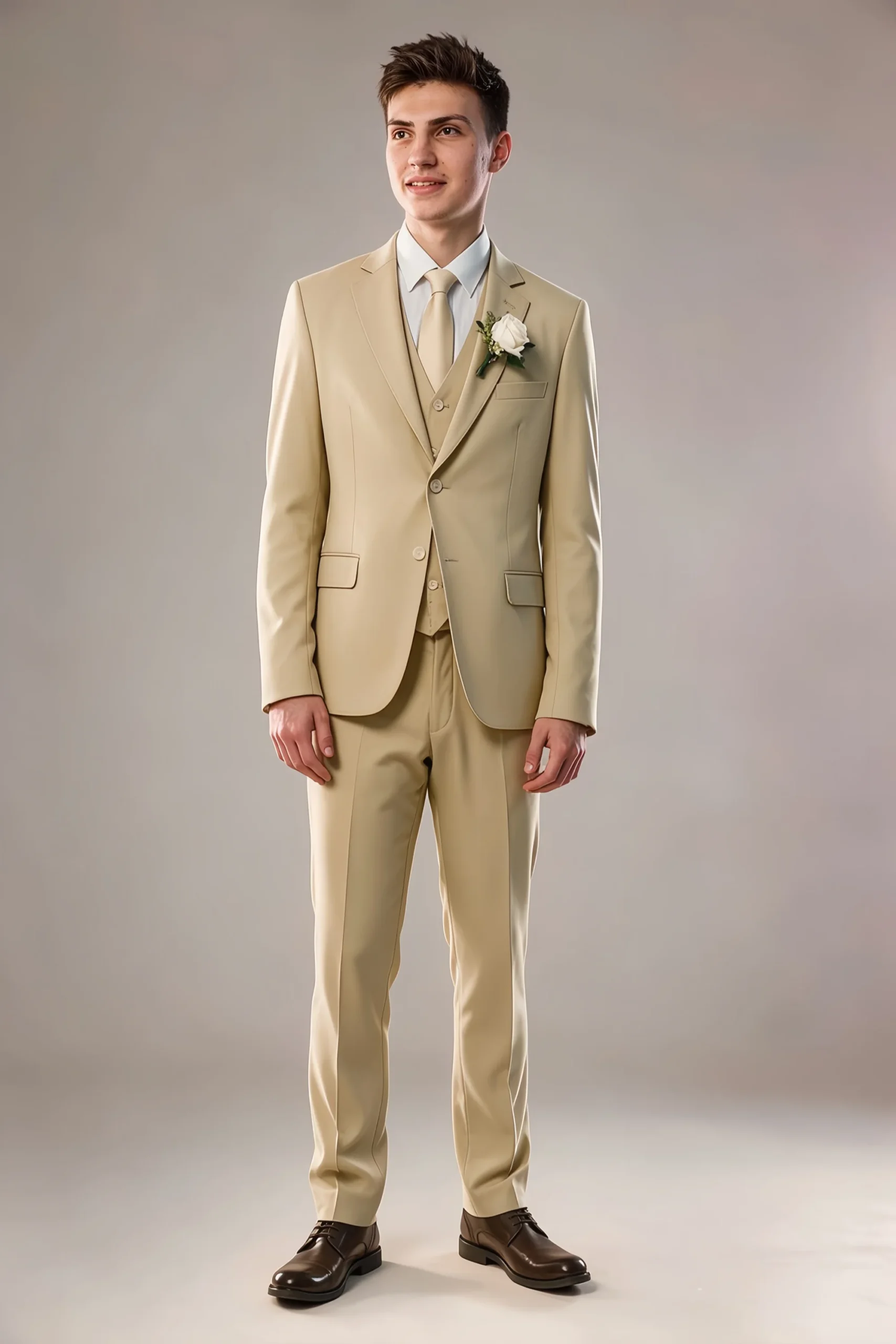 Jago Champagne 3-Piece Suit