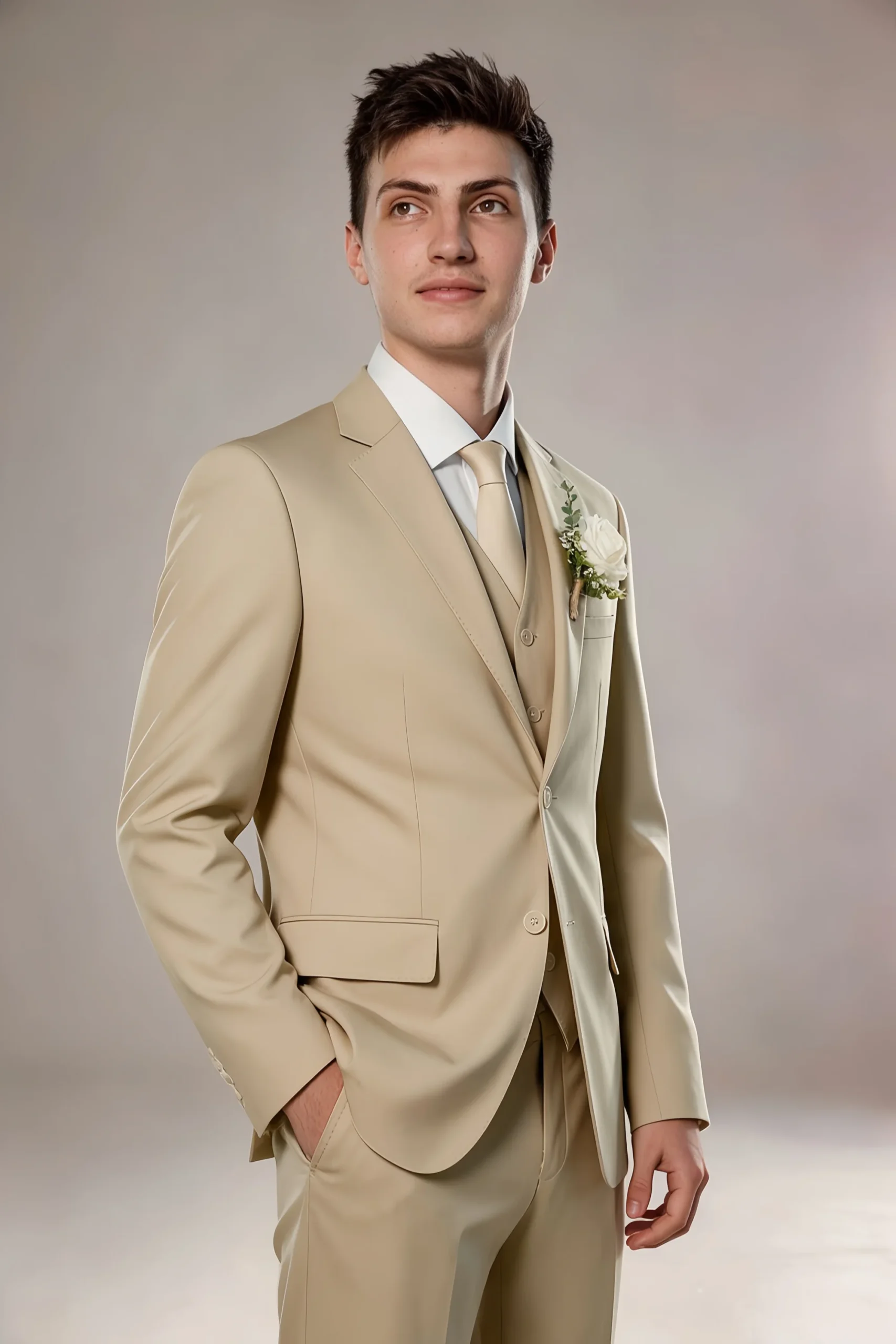 Jago Champagne 3-Piece Suit - Image 8