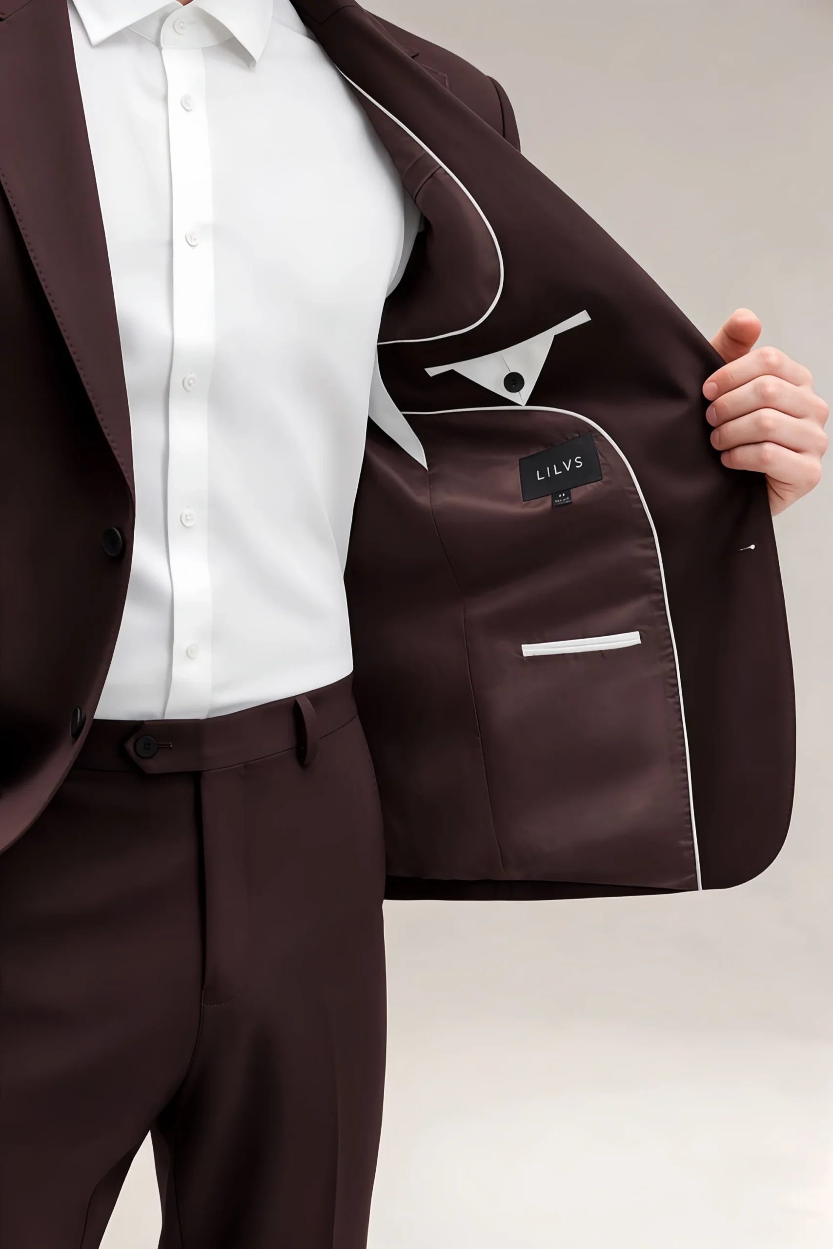 Jago Chocolate Brown 3-Piece Suit - Image 12