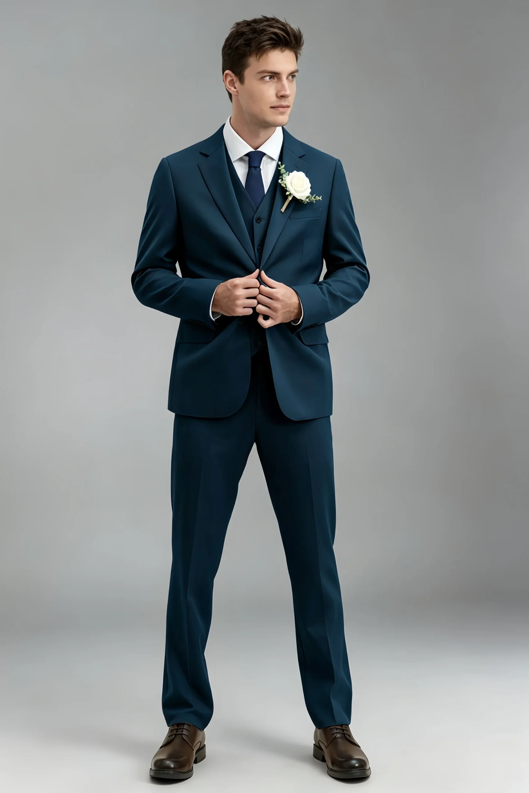 Jago Dark Navy 3-Piece Suit