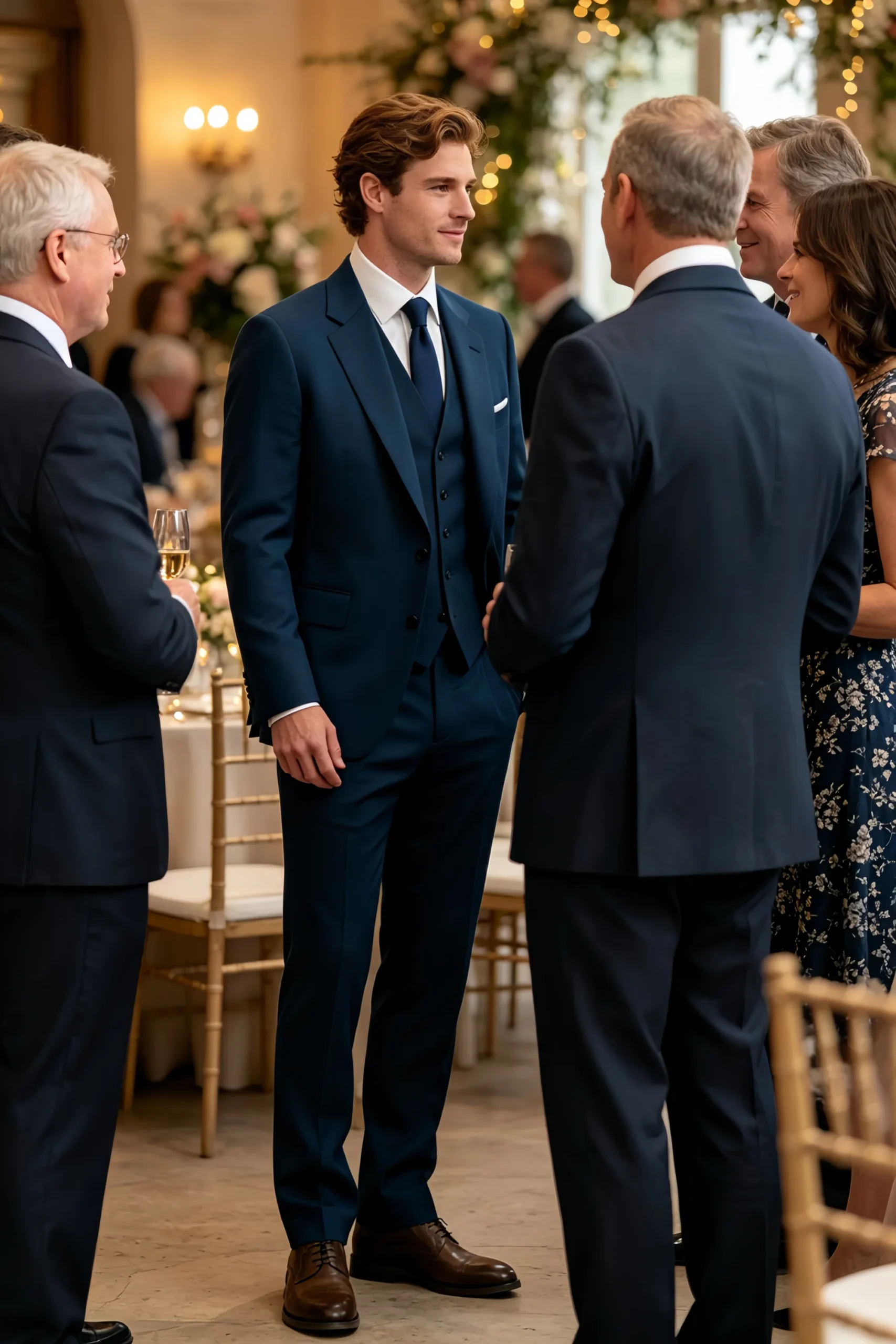 Jago Dark Navy 3-Piece Suit - Image 3