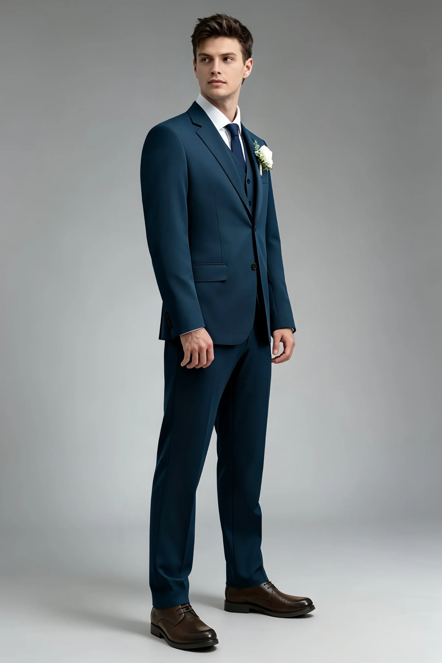 Jago Dark Navy 3-Piece Suit - Image 5