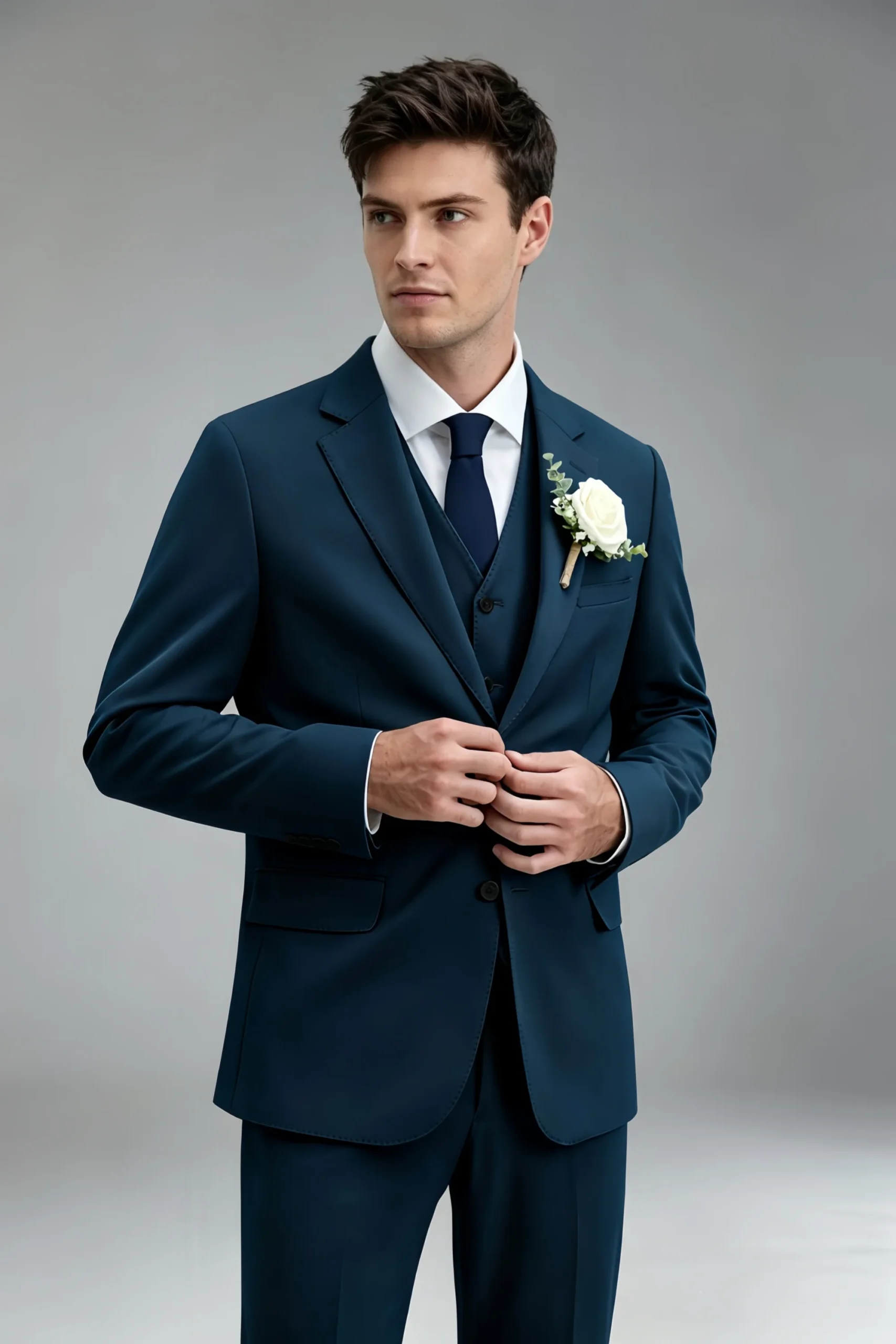 Jago Dark Navy 3-Piece Suit - Image 7