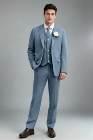 Jago Dusty Blue 3-Piece Suit