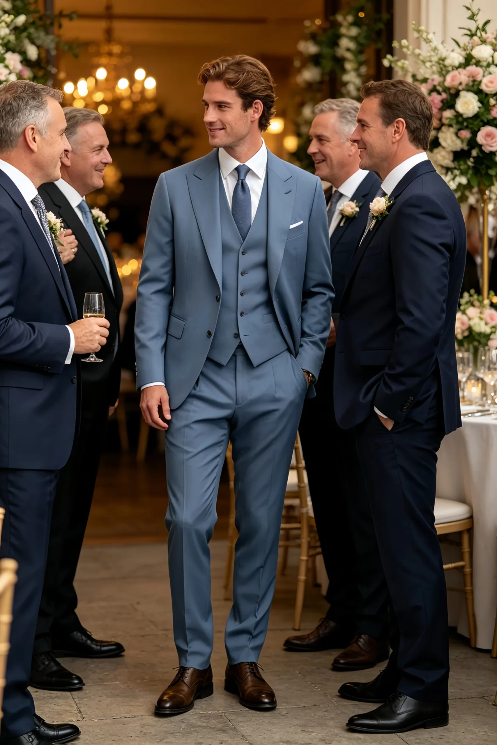 Jago Dusty Blue 3-Piece Suit - Image 2