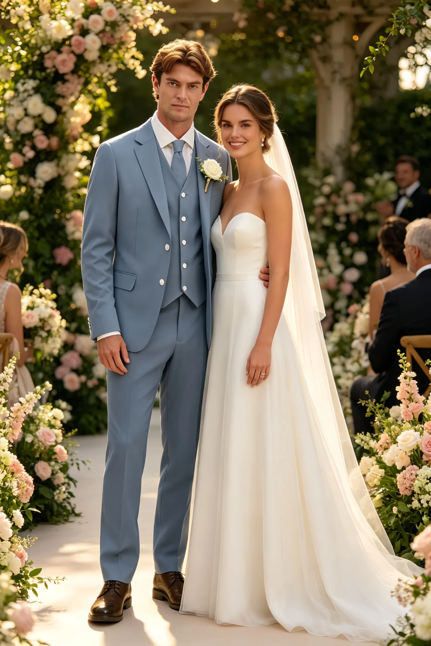 Jago Dusty Blue 3-Piece Suit - Image 3