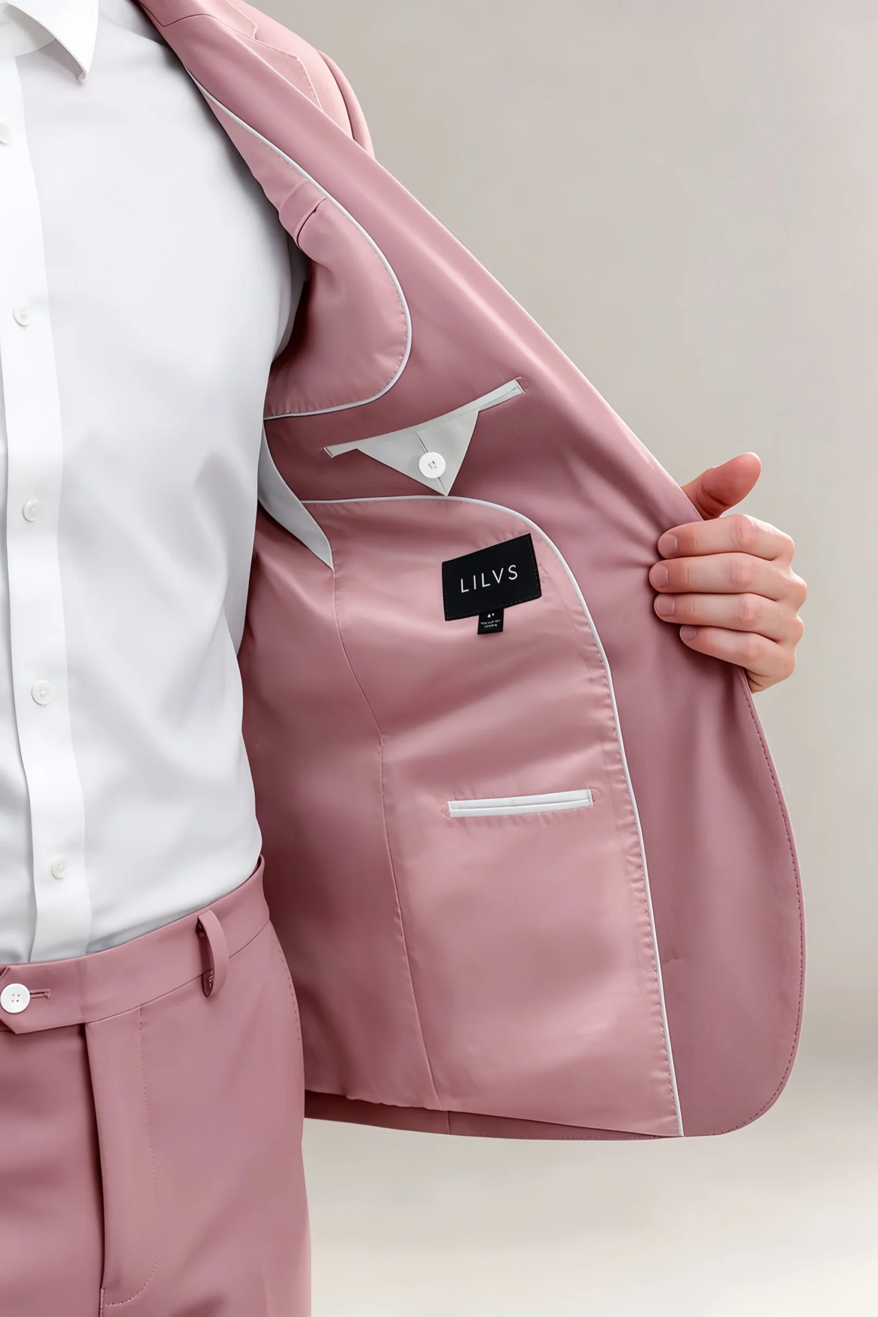 Jago Dusty Rose 3-Piece Suit - Image 10