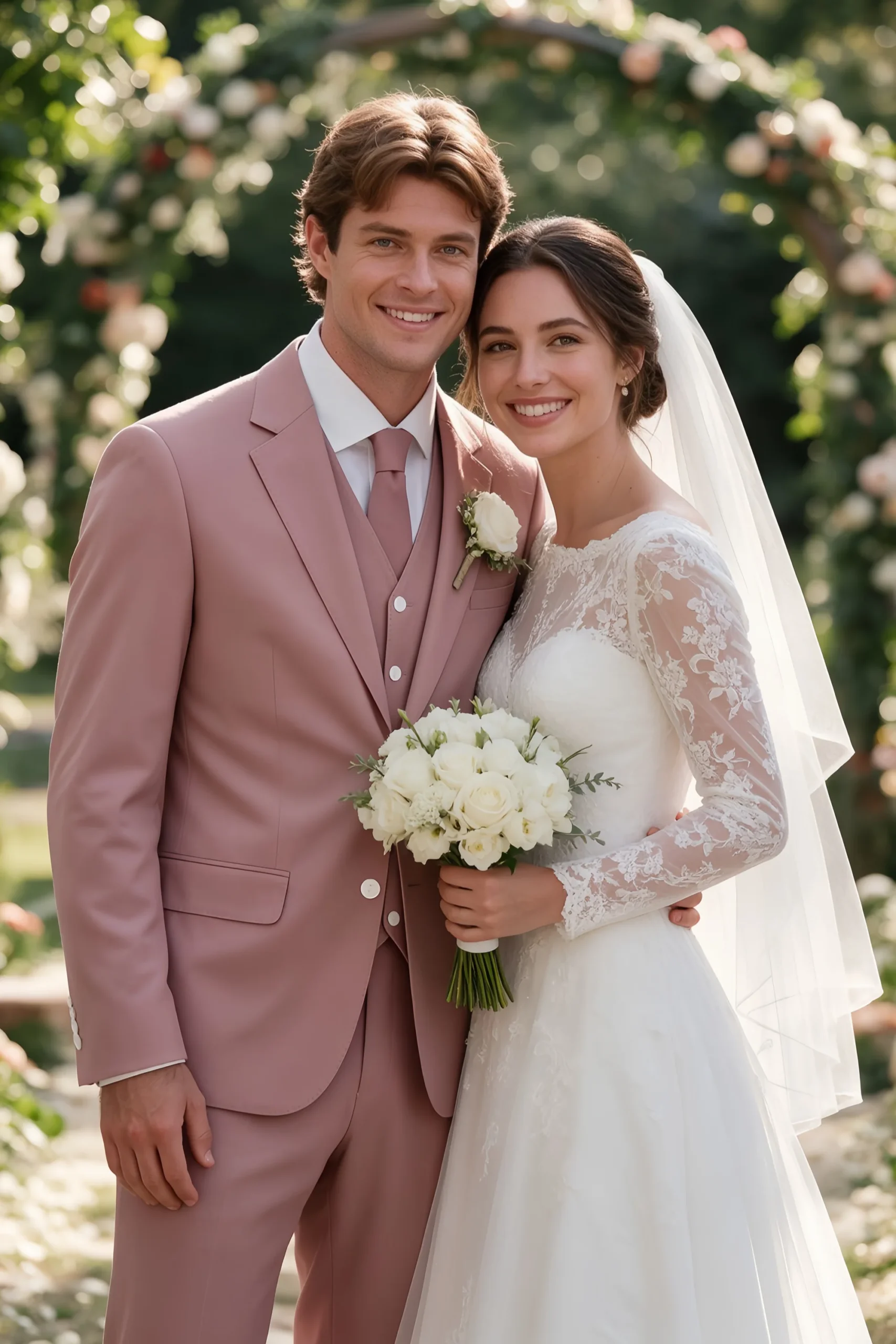 Jago Dusty Rose 3-Piece Suit - Image 2
