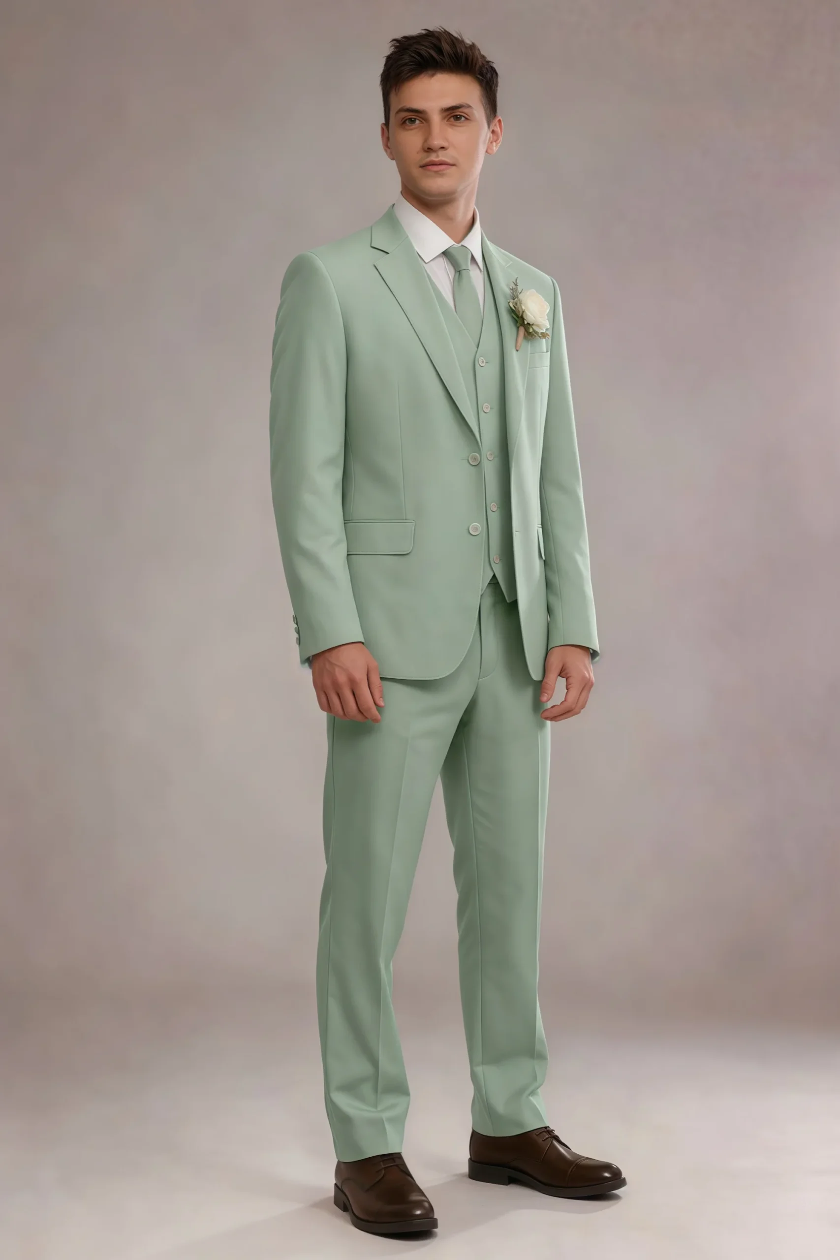 Jago Dusty Sage 3-Piece Suit