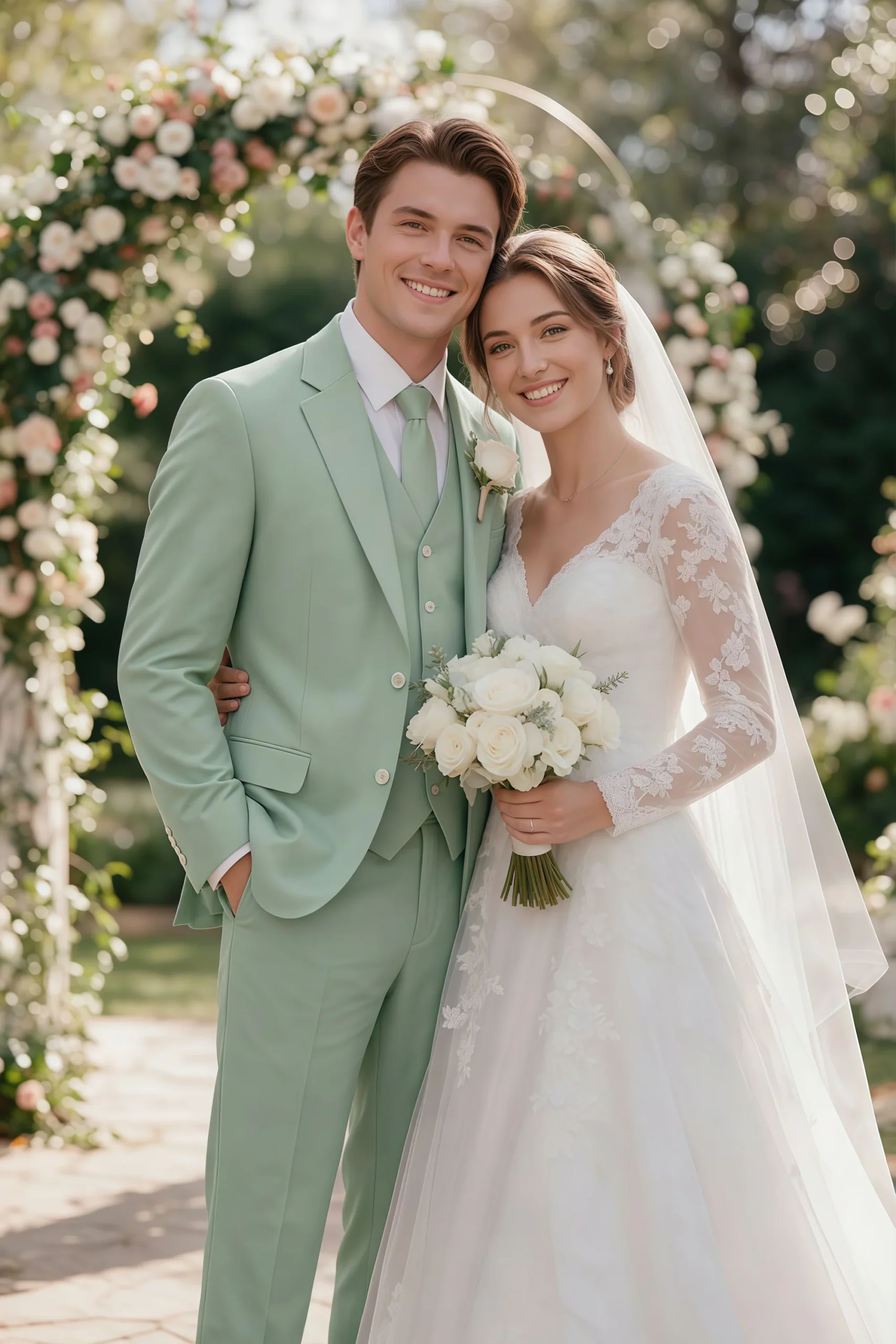 Jago Dusty Sage 3-Piece Suit - Image 2