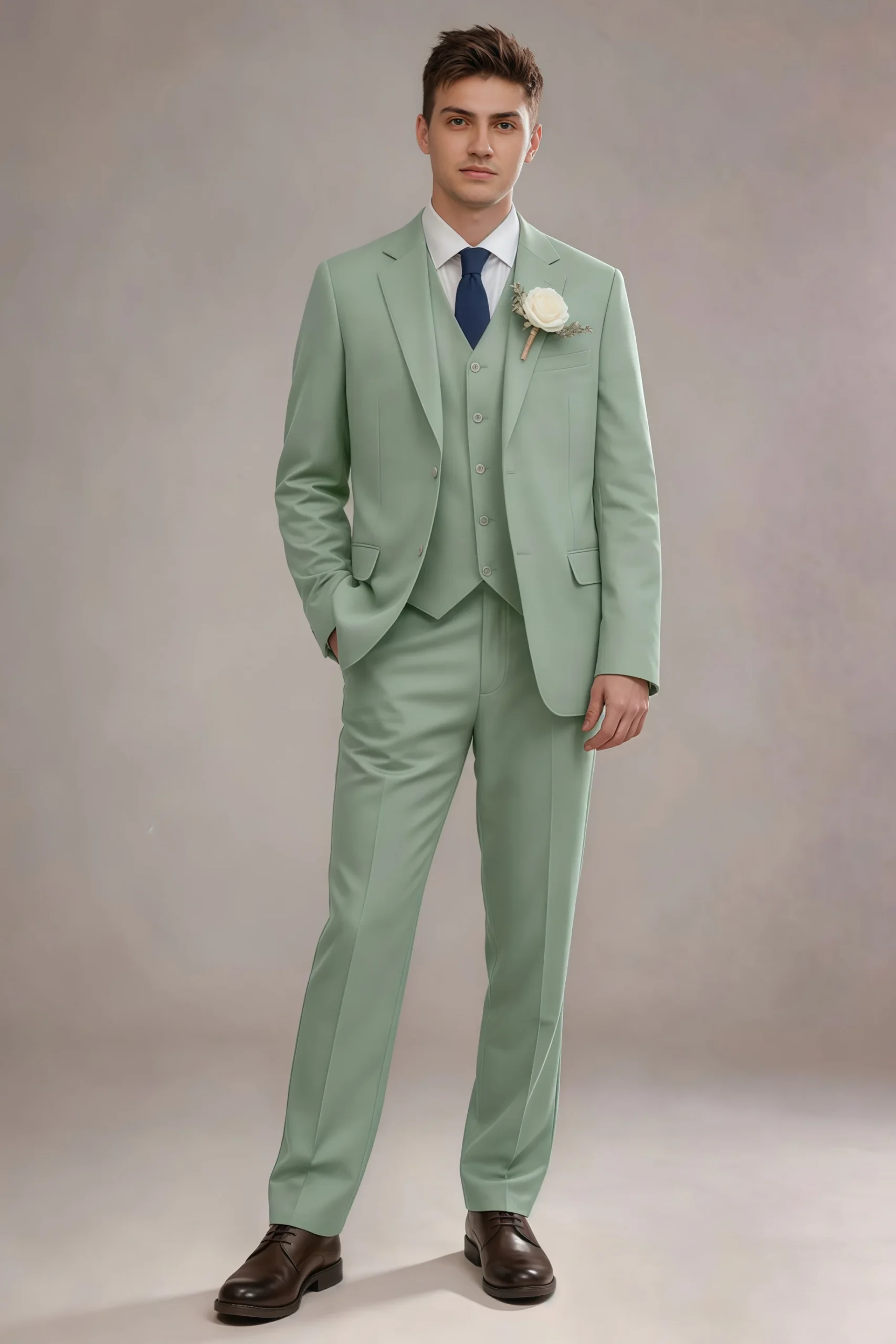 Jago Dusty Sage 3-Piece Suit - Image 5
