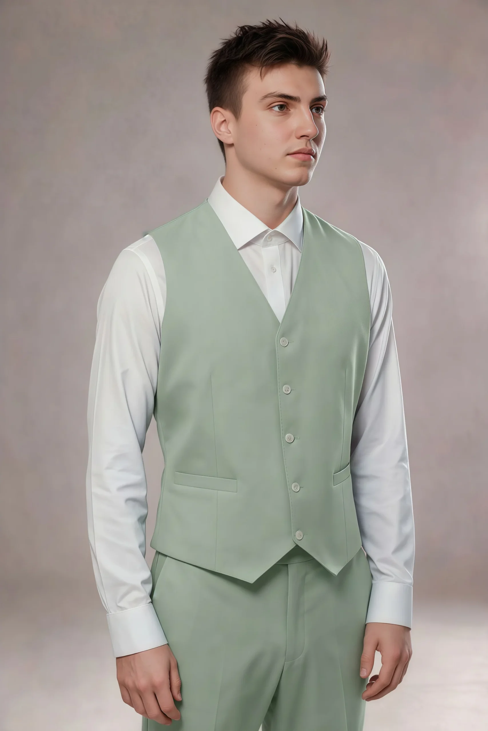 Jago Dusty Sage 3-Piece Suit - Image 9