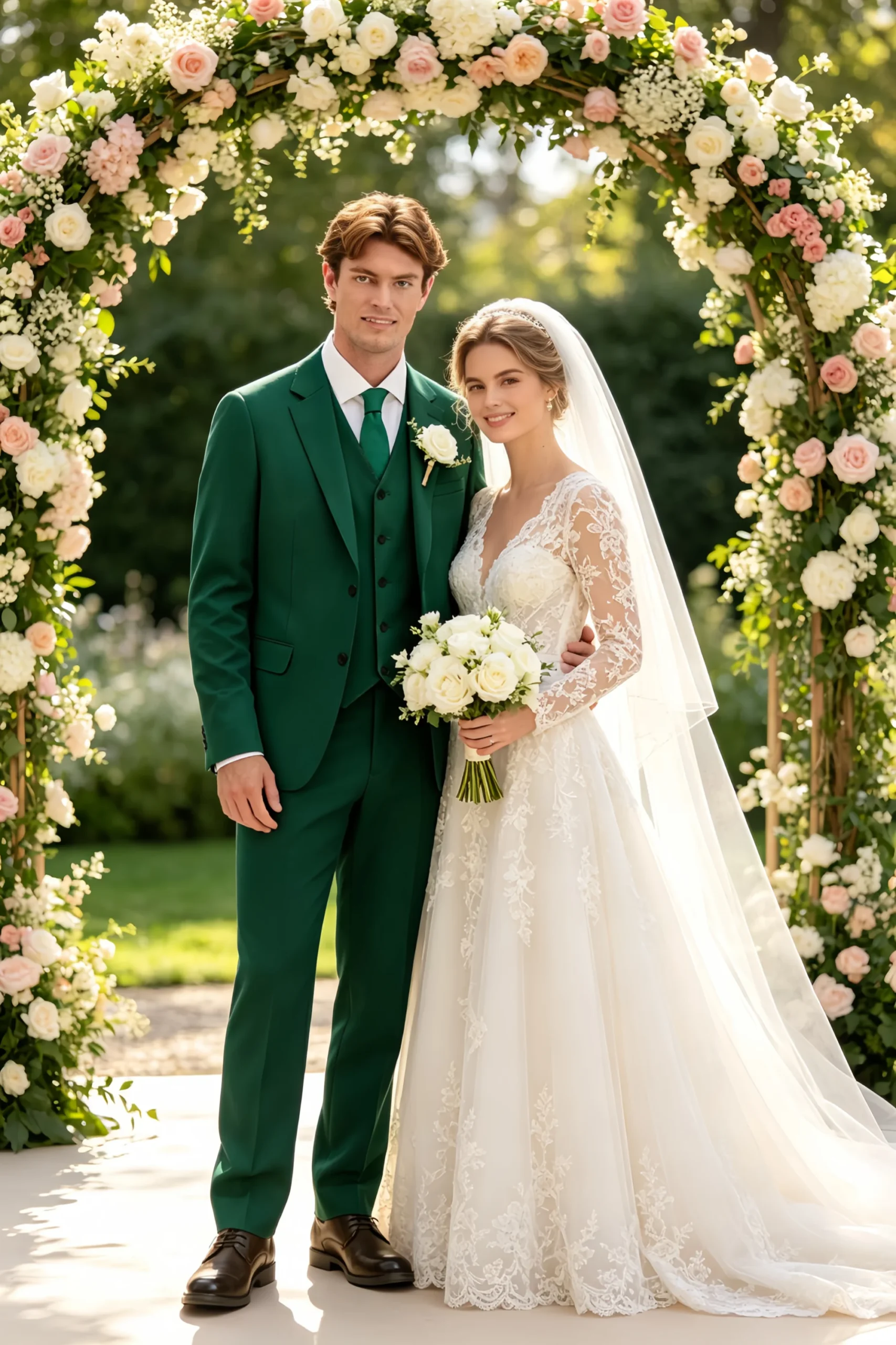 Jago Emerald Green 3-Piece Suit - Image 2