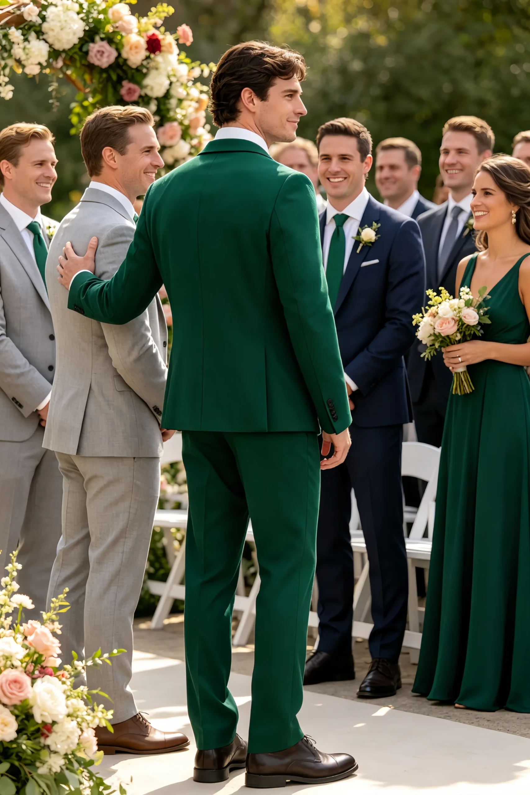Jago Emerald Green 3-Piece Suit - Image 3