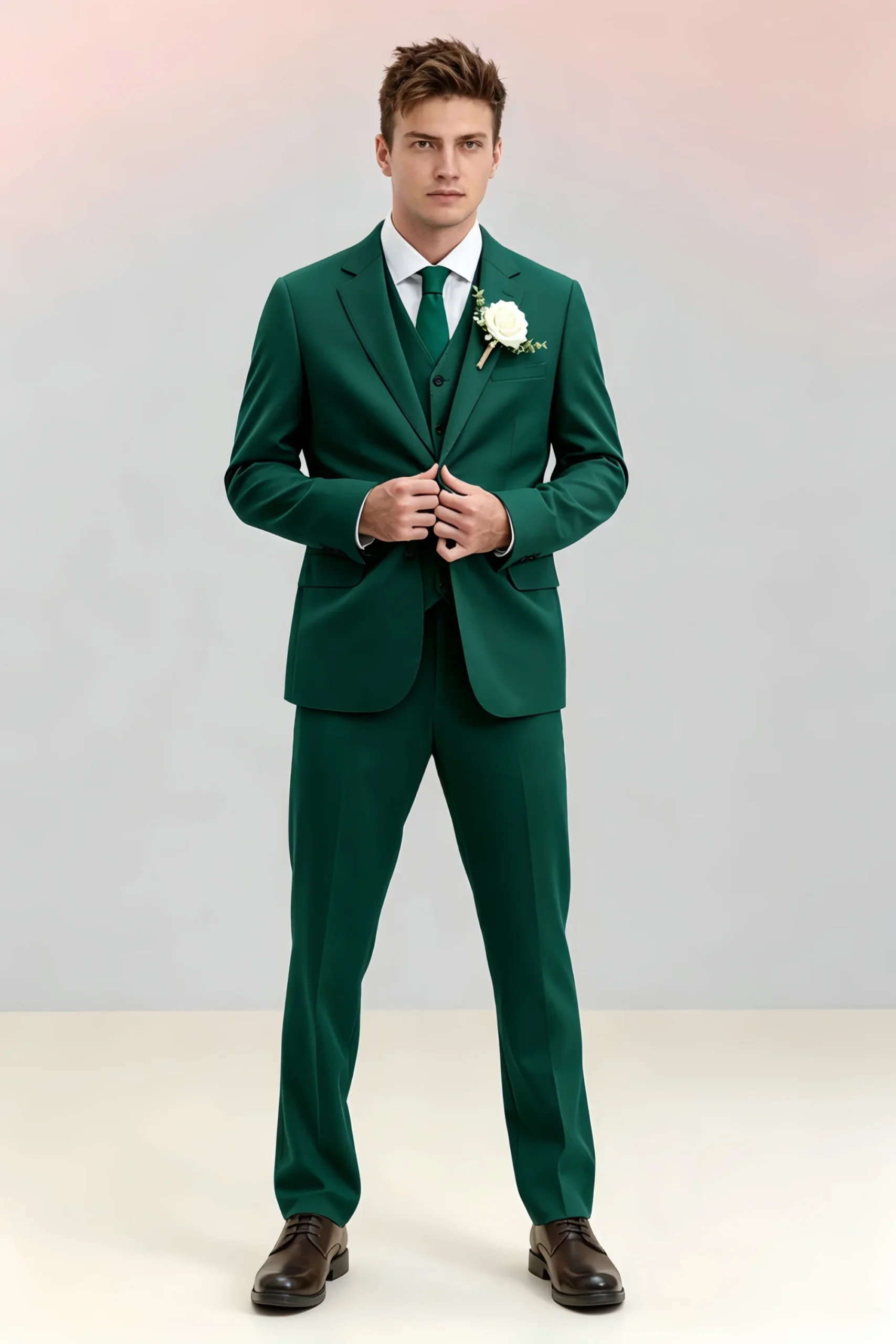 Jago Emerald Green 3-Piece Suit - Image 4