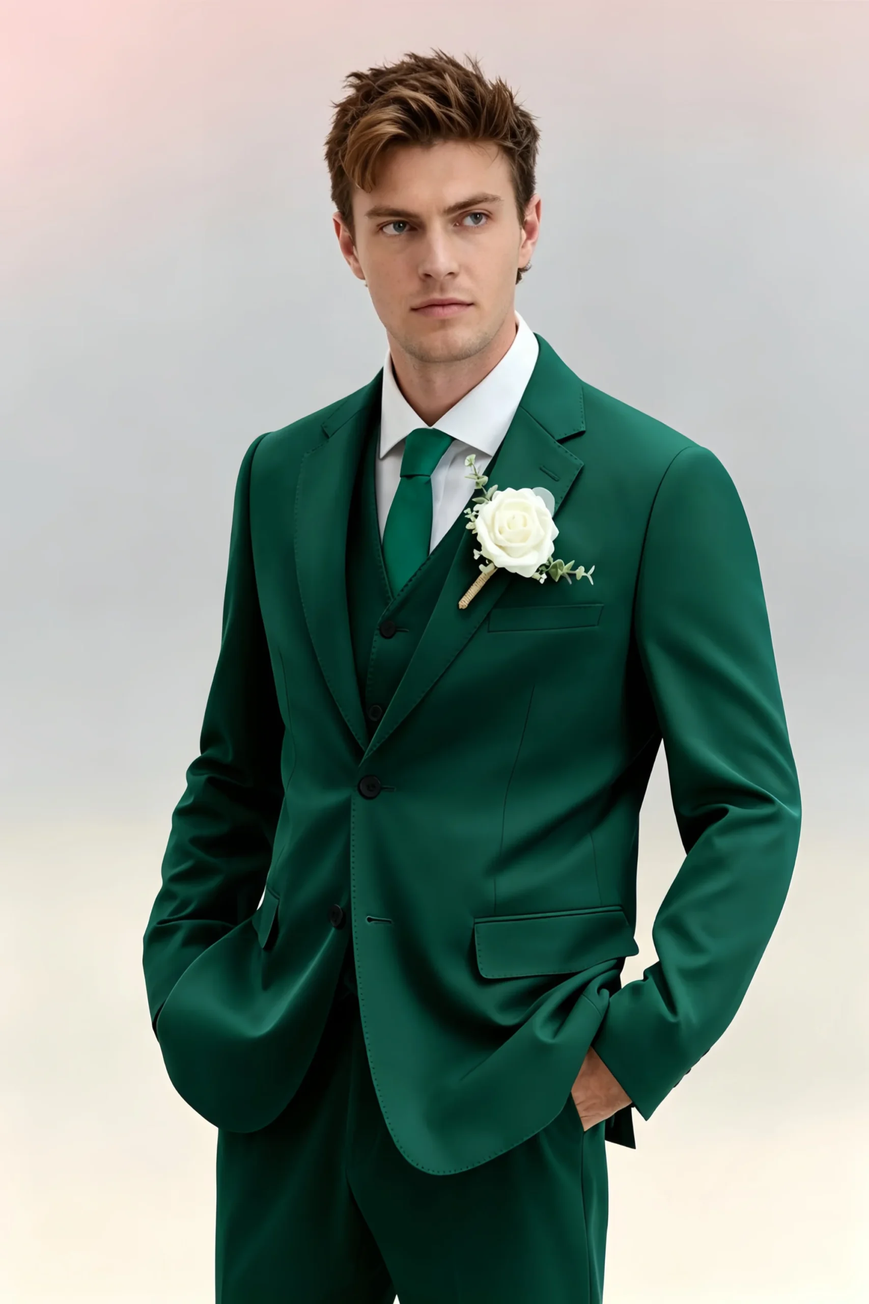 Jago Emerald Green 3-Piece Suit - Image 7