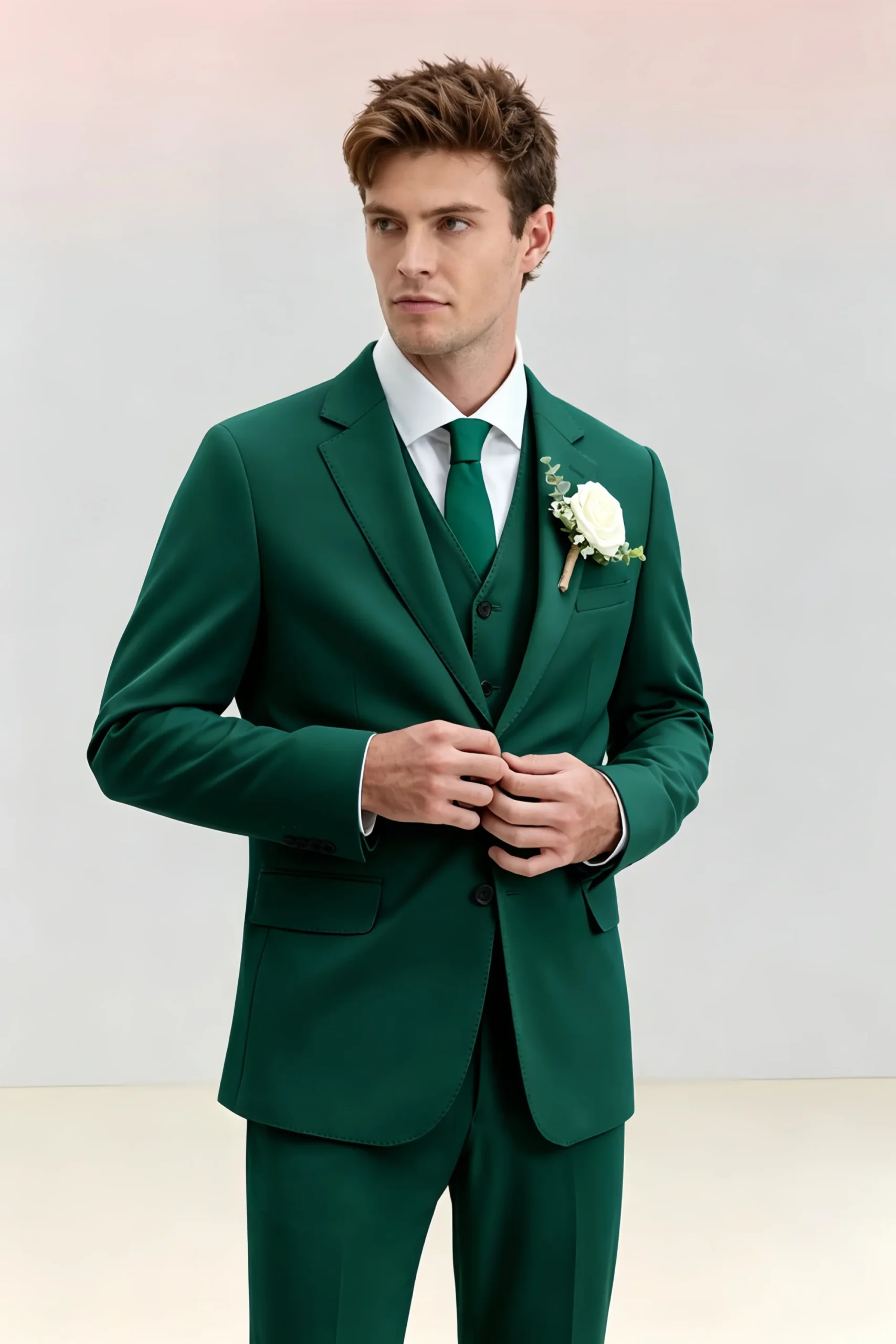 Jago Emerald Green 3-Piece Suit - Image 8