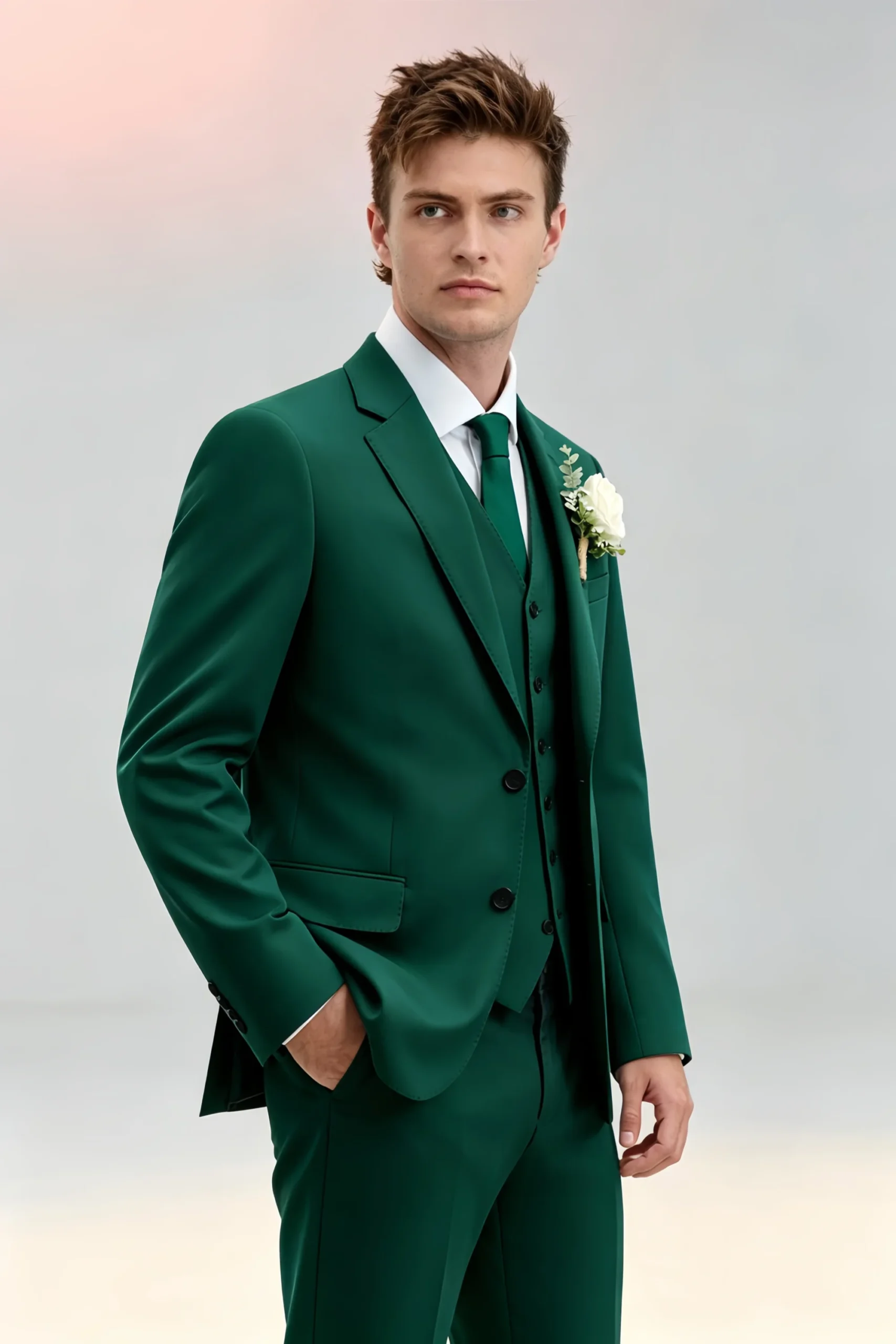 Jago Emerald Green 3-Piece Suit - Image 9