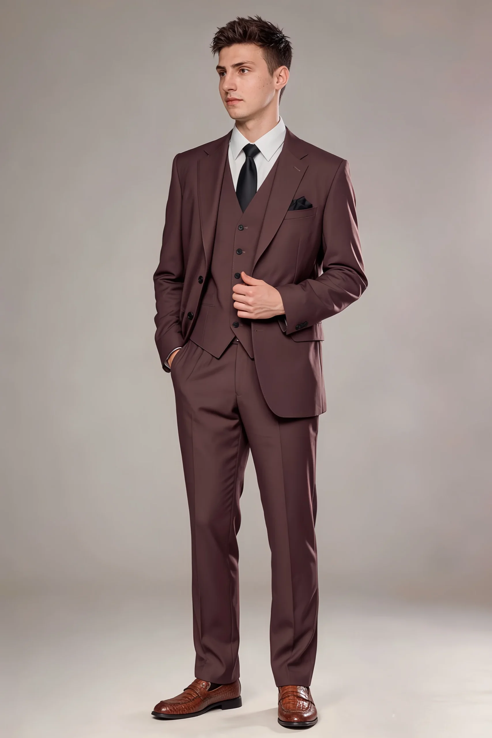 Jago Espresso 3-Piece Suit