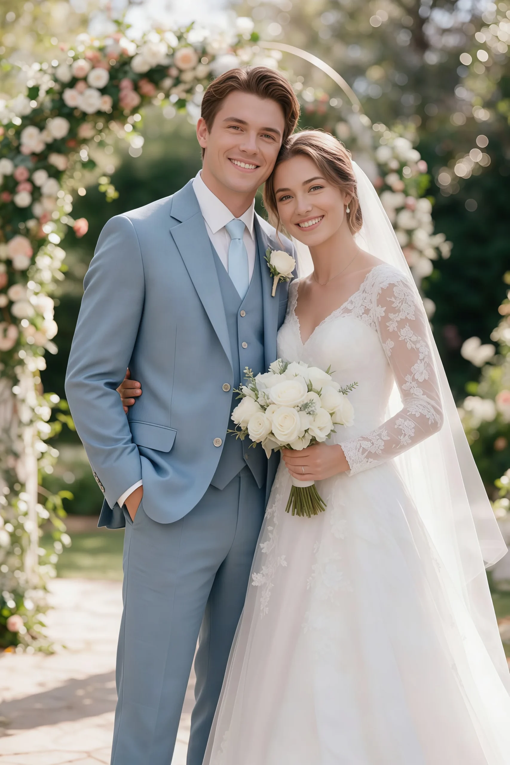 Jago Light Blue 3-Piece Suit - Image 2