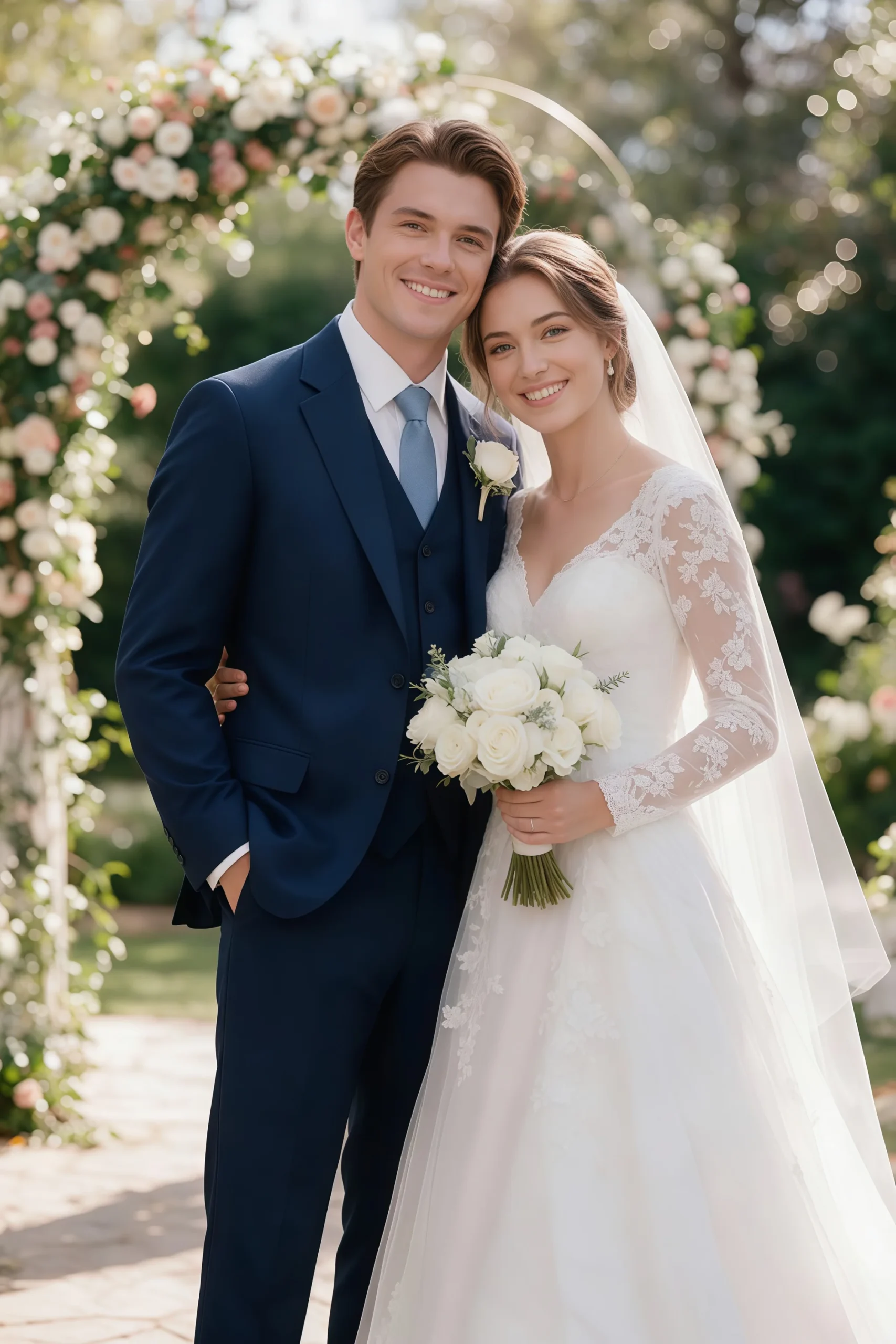 Jago Navy Blue 3-Piece Suit - Image 2