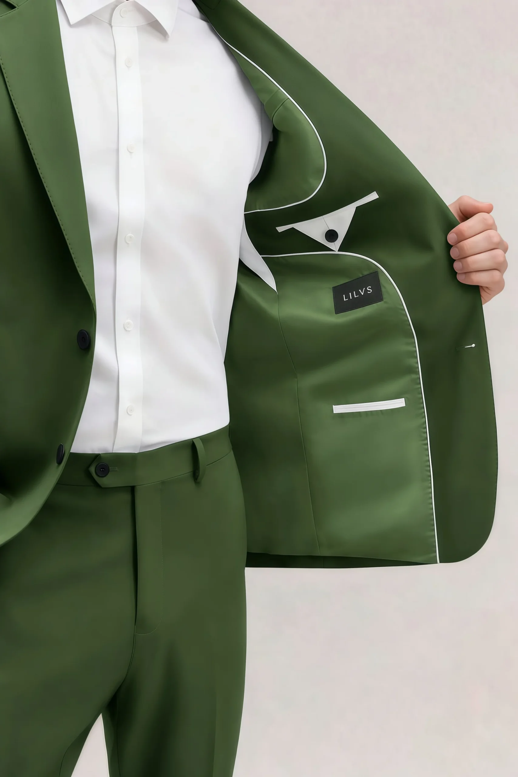 Jago Olive Green 3-Piece Suit - Image 10