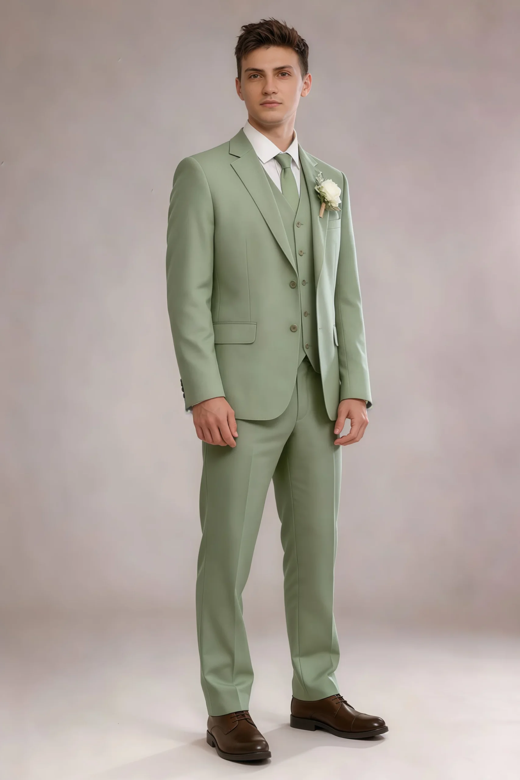 Jago Pistachio 3-Piece Suit - Image 5