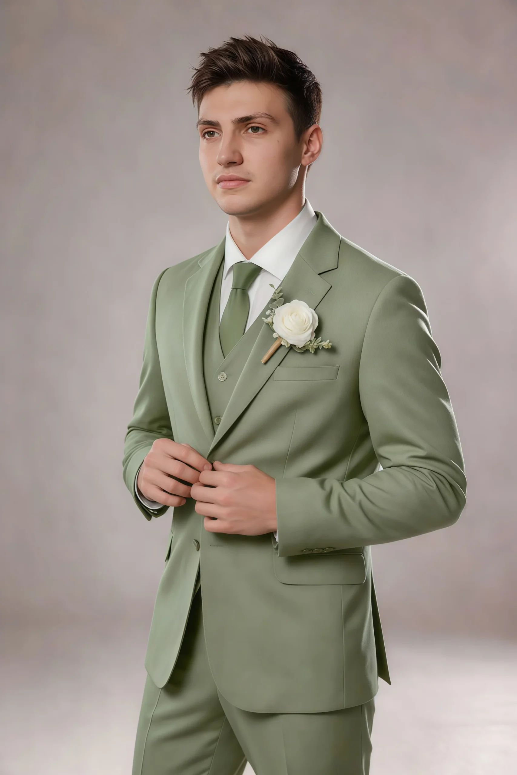 Jago Pistachio 3-Piece Suit - Image 8
