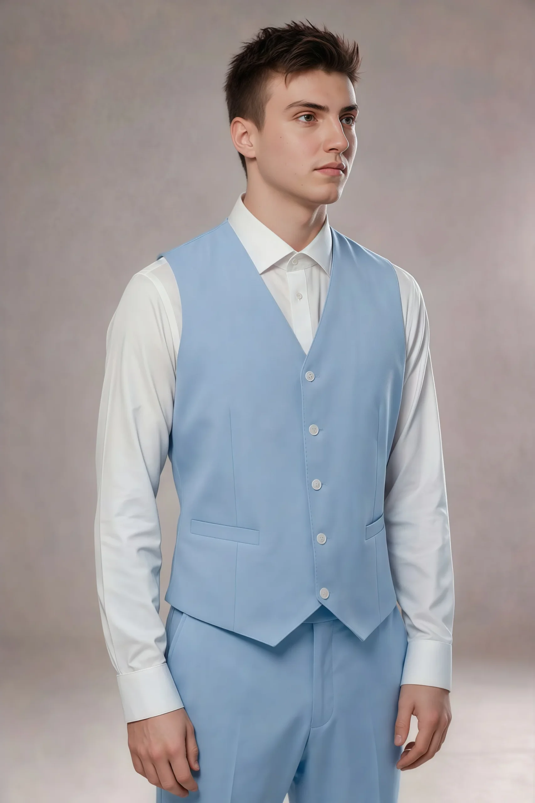 Jago Sky Blue 3-Piece Suit - Image 9