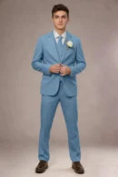 Jago Steel Blue 3-Piece Suit