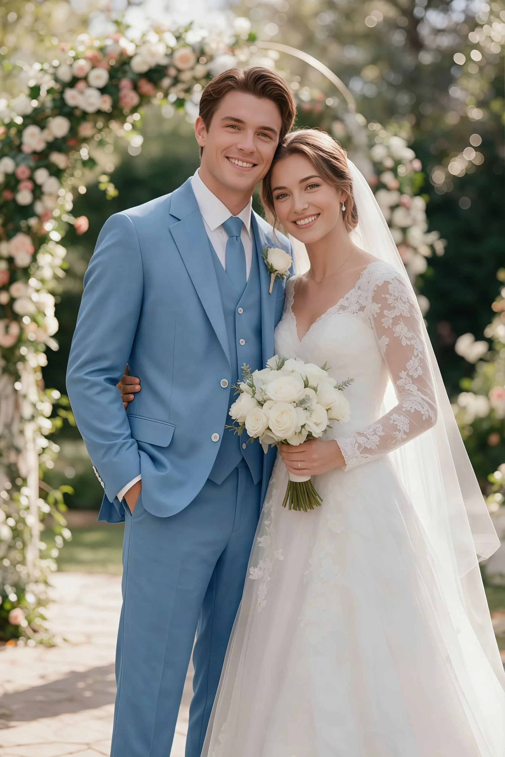 Jago Steel Blue 3-Piece Suit - Image 2