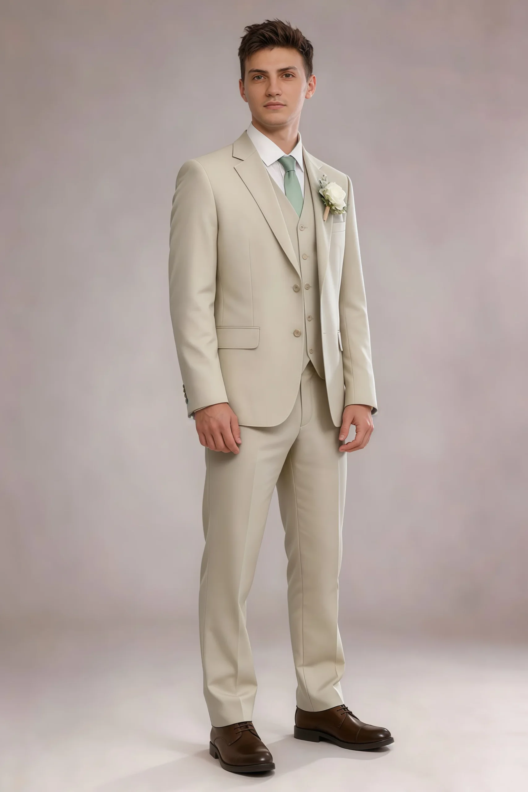 Jago Tan 3-Piece Suit - Image 5