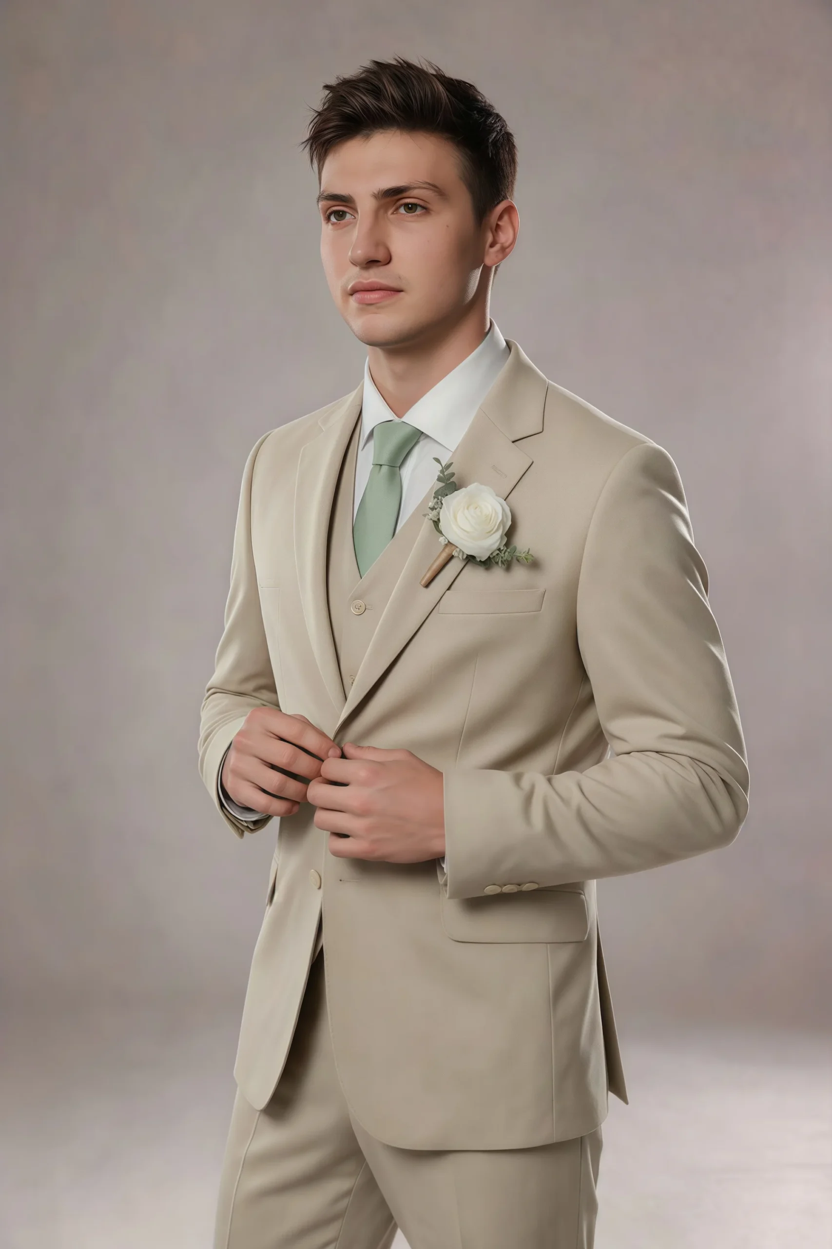 Jago Tan 3-Piece Suit - Image 8