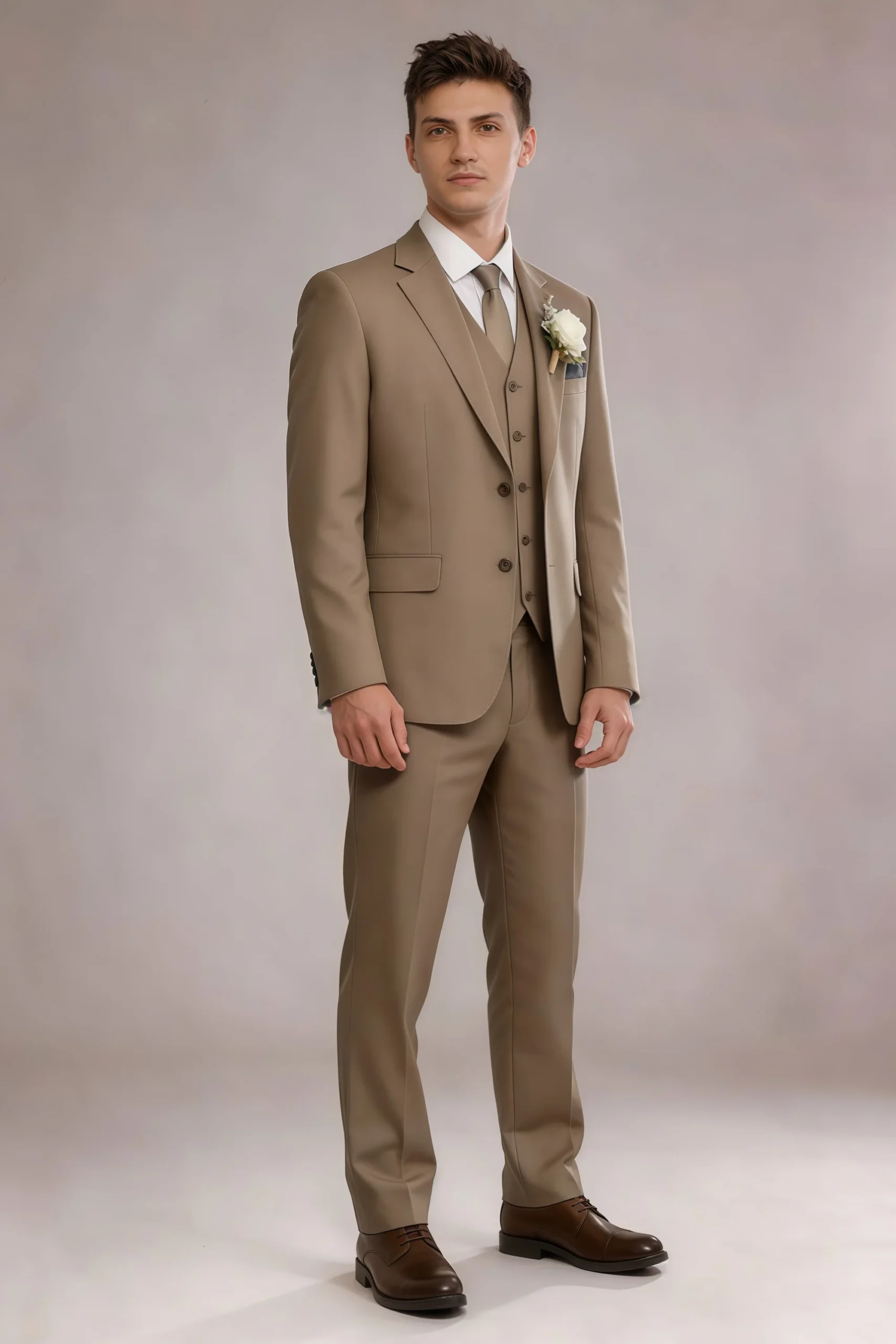 Jago Truffle 3-Piece Suit - Image 4