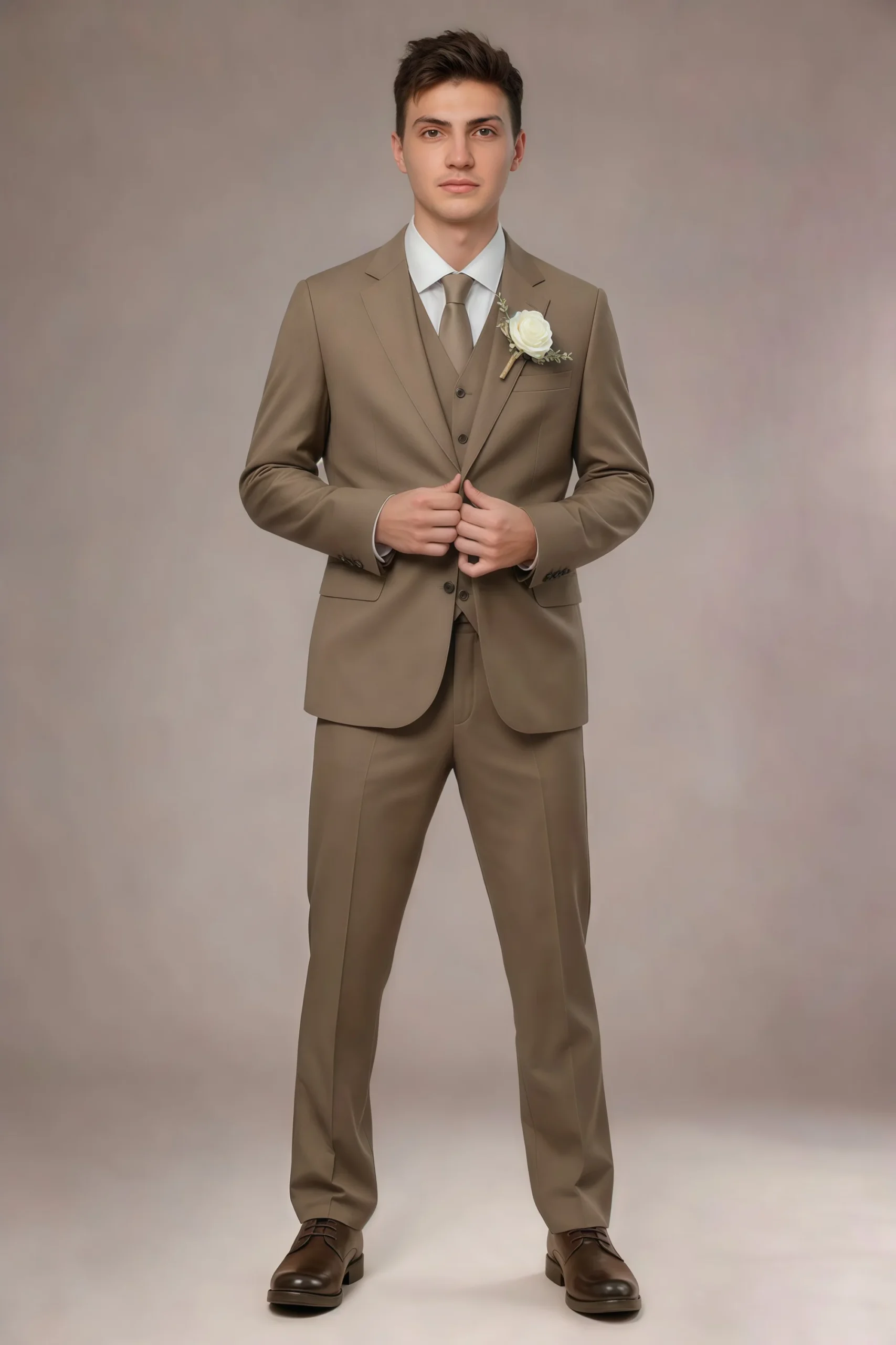 Jago Truffle 3-Piece Suit - Image 5