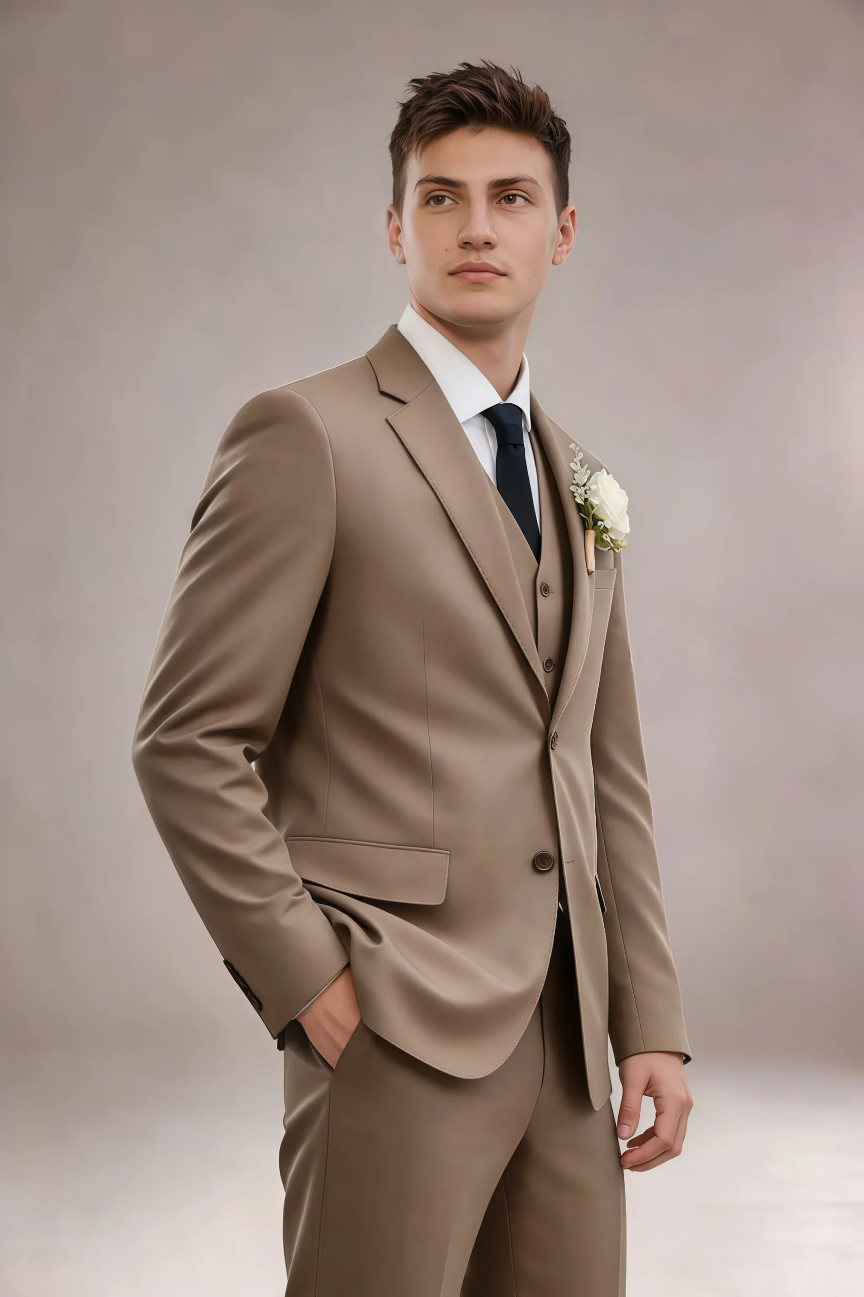Jago Truffle 3-Piece Suit - Image 7