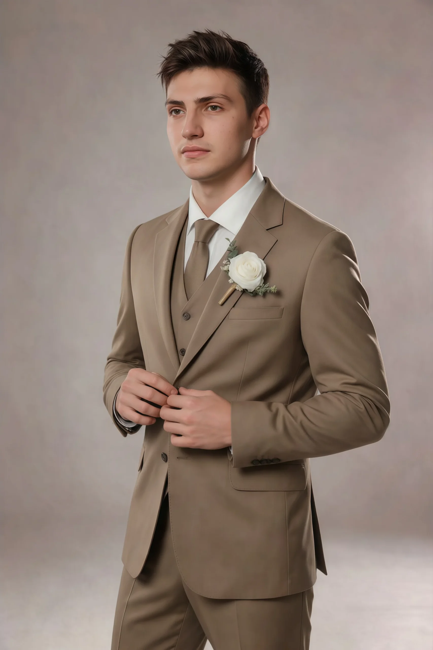 Jago Truffle 3-Piece Suit - Image 8