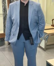 The inside is soft and and the structure of the suit is fabulous! My friend needed this suit in her life! It is perfect for nonbinary folks looking for professional options. I would recommend measuring well for best results.